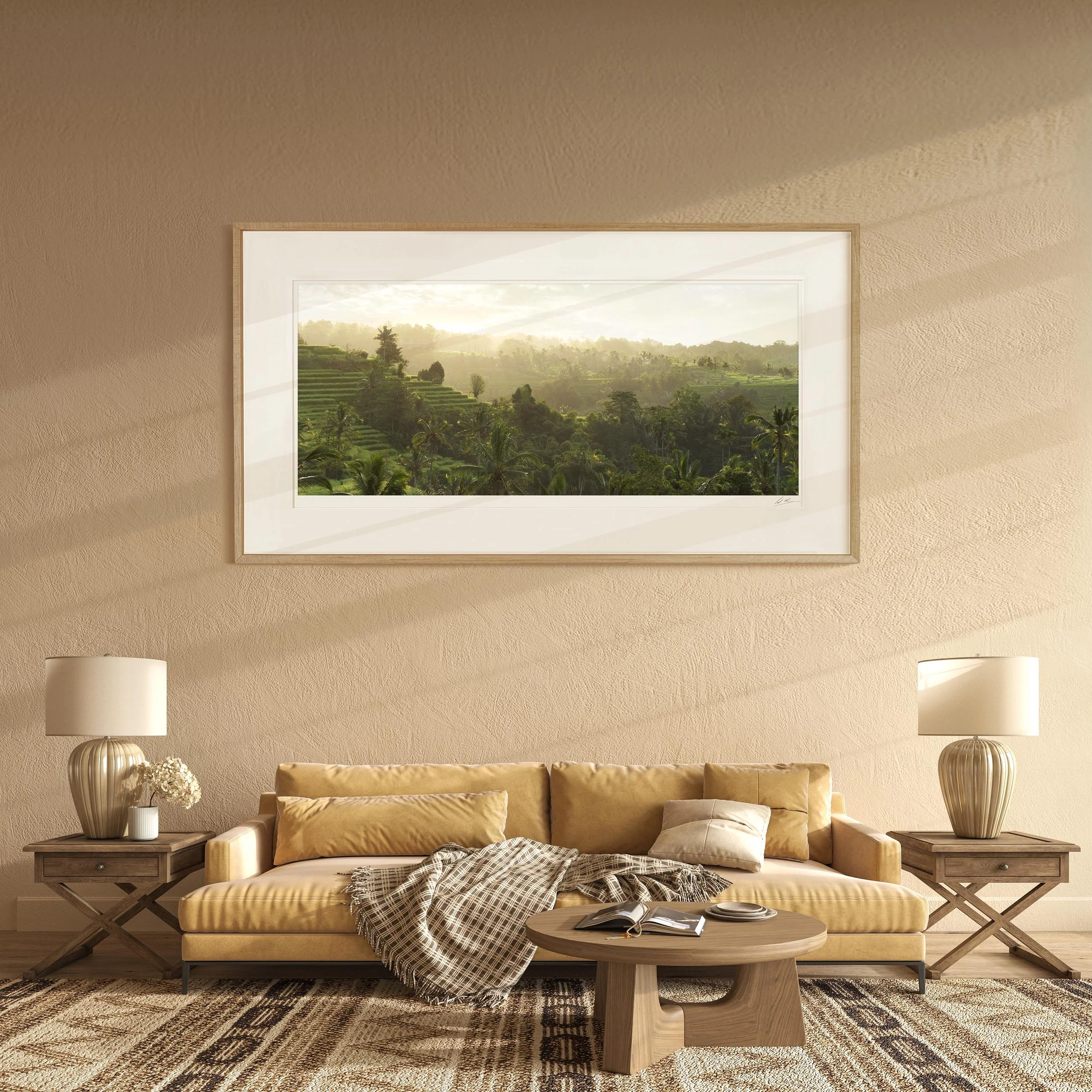 Oak Panorama Frame mock up room Rice Fields Bali_0022.jpg