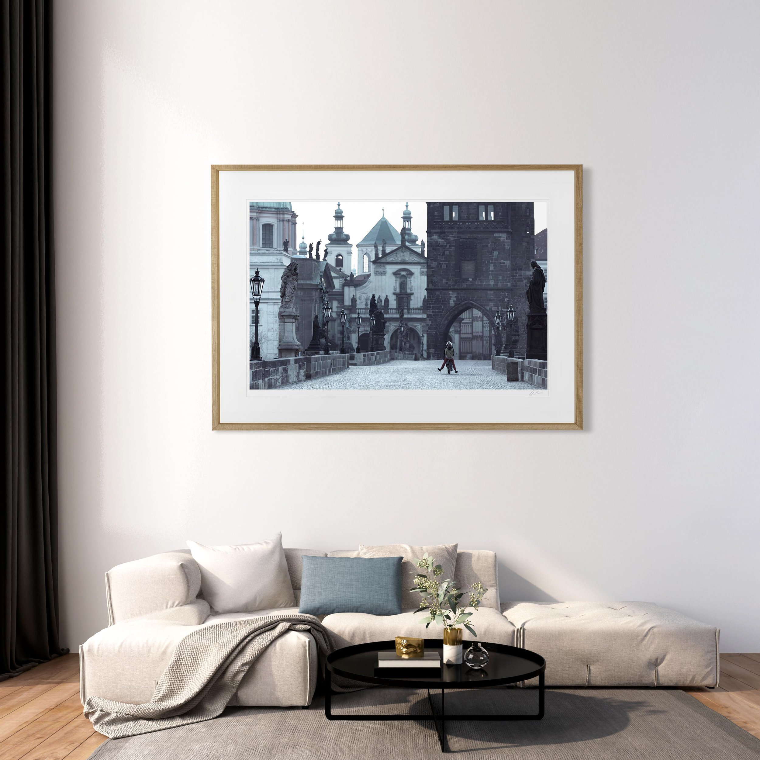 Oak Landscape Frame mock up room Charles Bridge Prague_0023.jpg