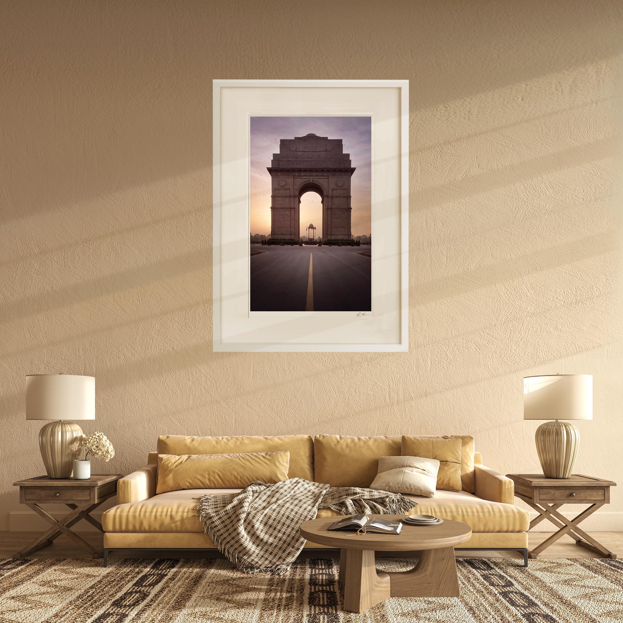 White Portrait Frame mock up room India Gate 09.jpg