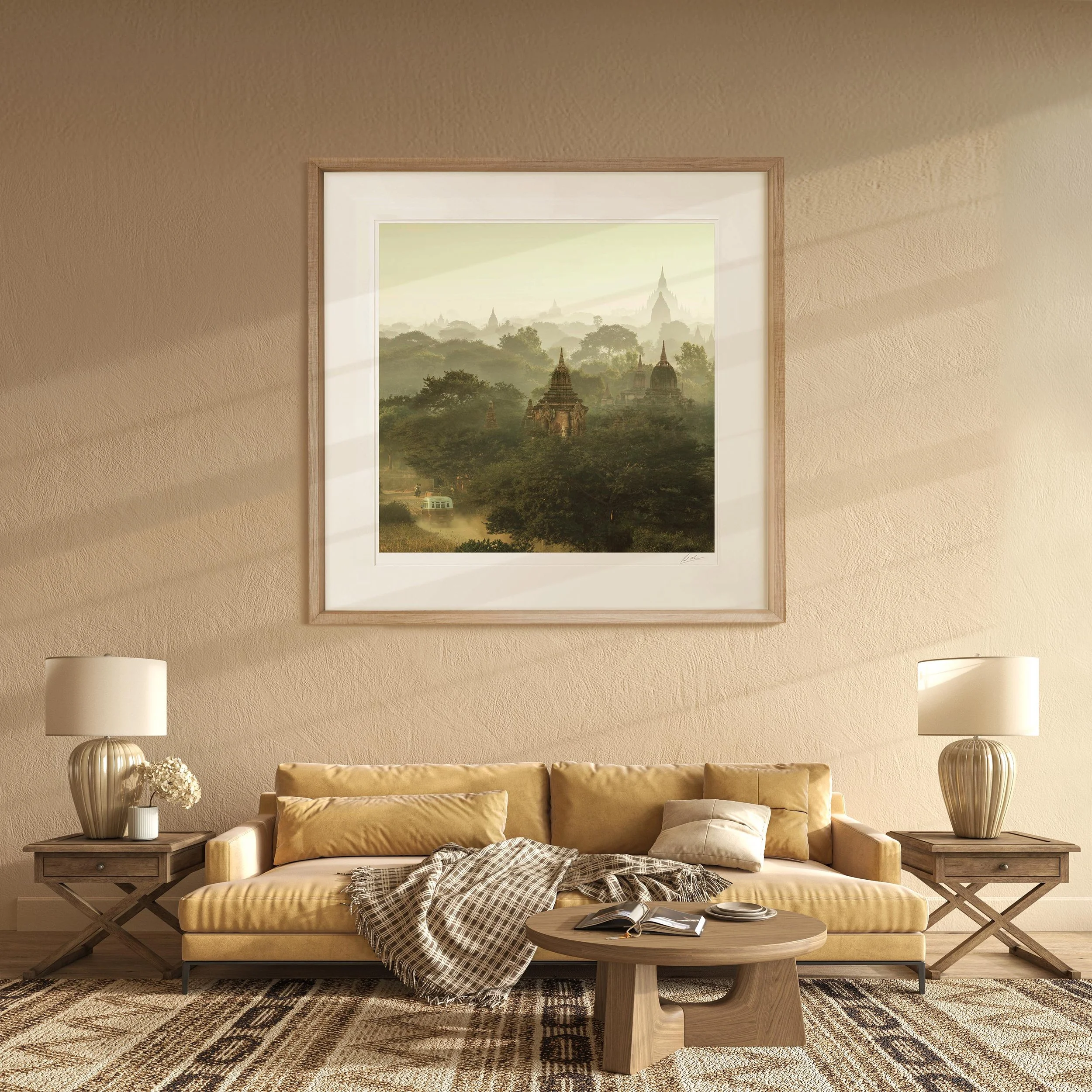 Oak Square Frame mock up room Bagan Temples_0454 SQ.jpg
