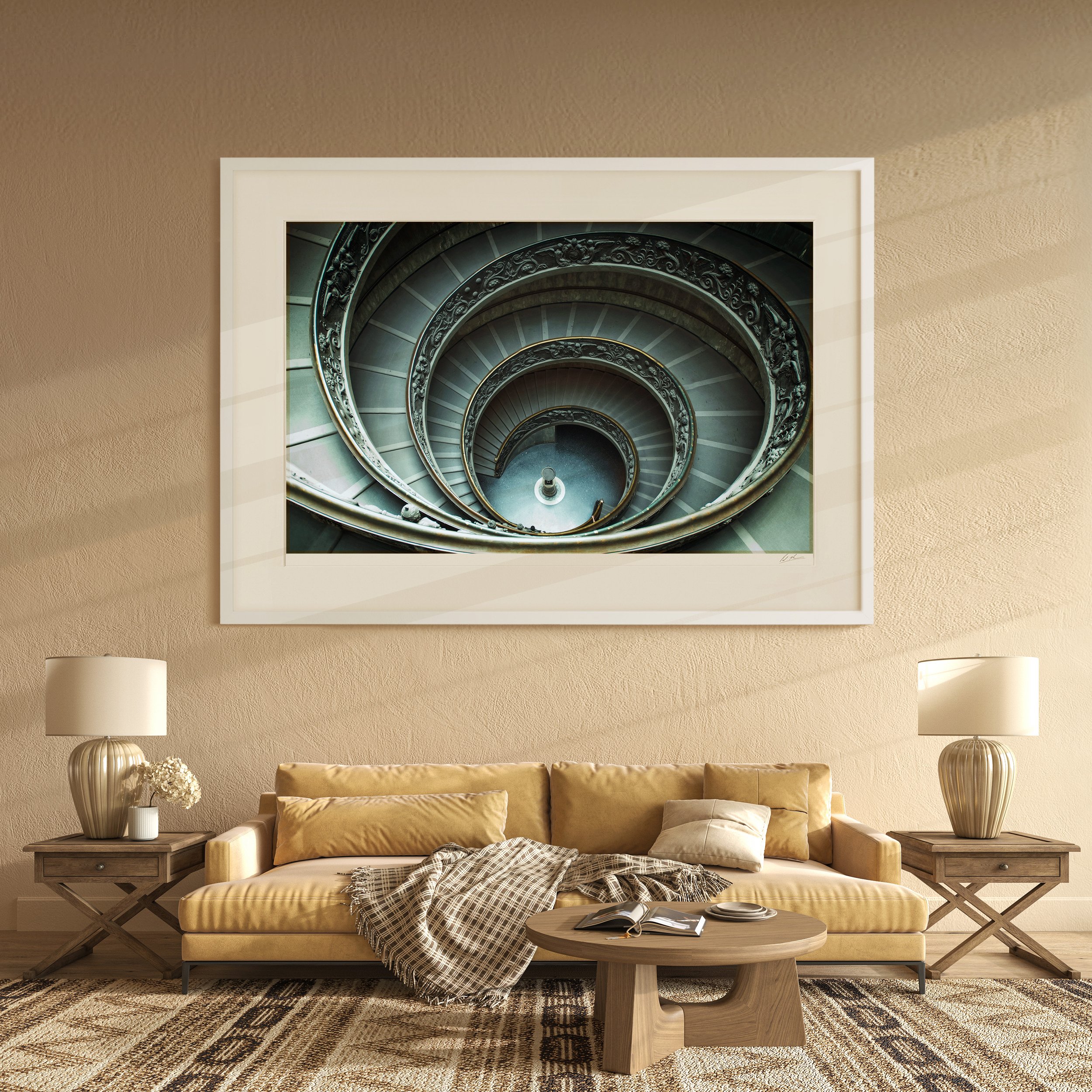 White Landscape Frame mock up room Vatican Staircase 063.jpg