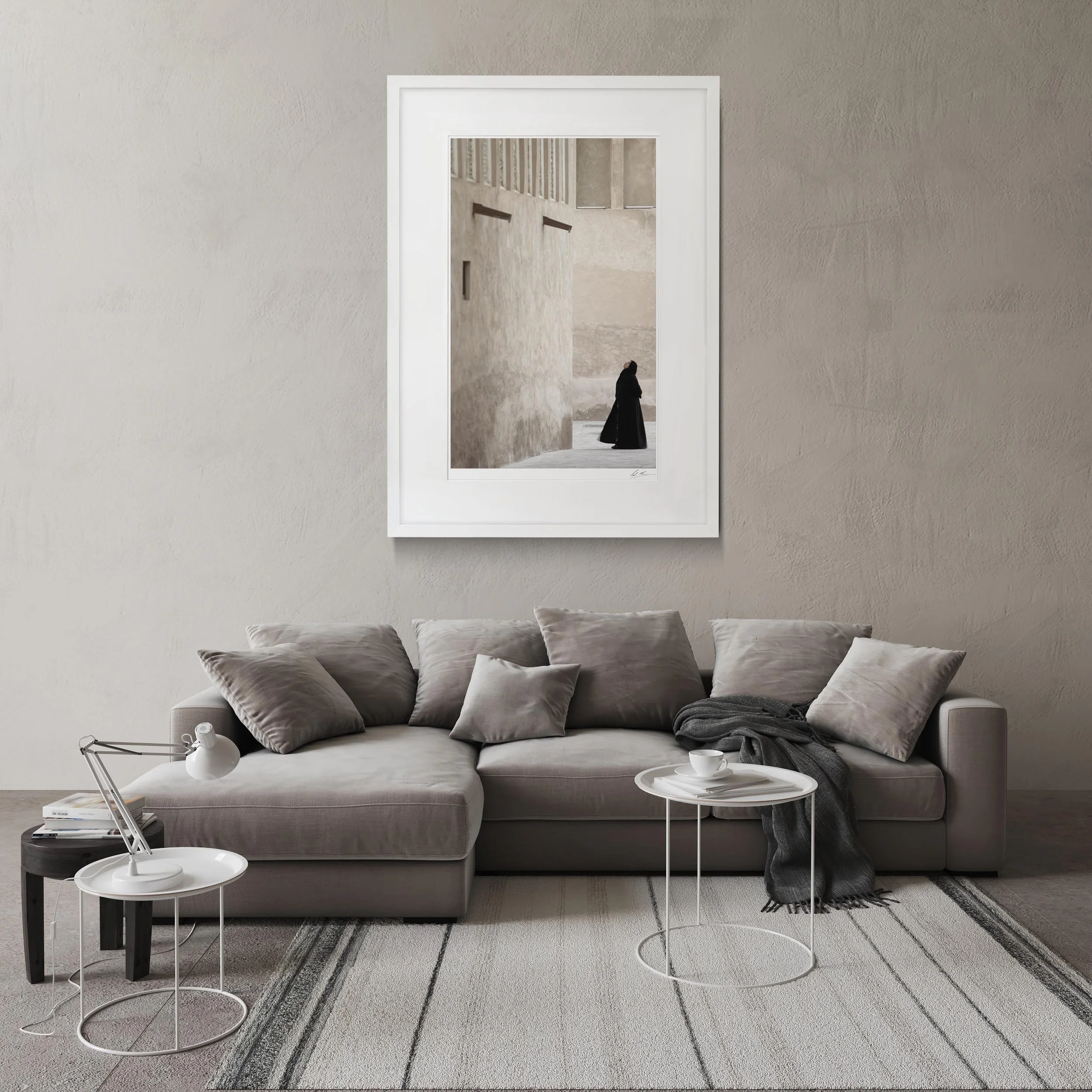 White Portrait Frame mock up room Ruquiya Bastaki 0054.jpg