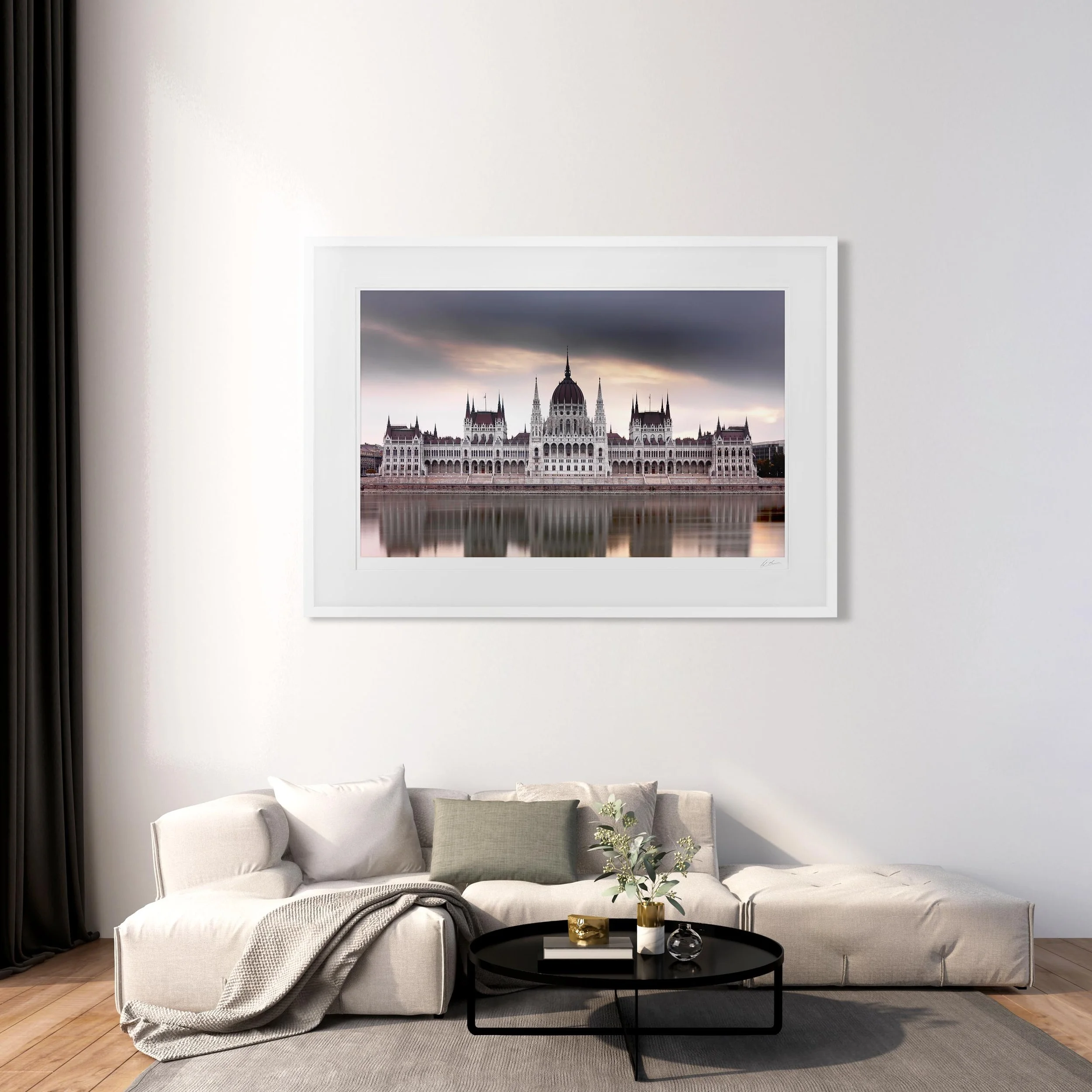 White Landscape Frame mock up room Budapest Parliament A_0003.jpg