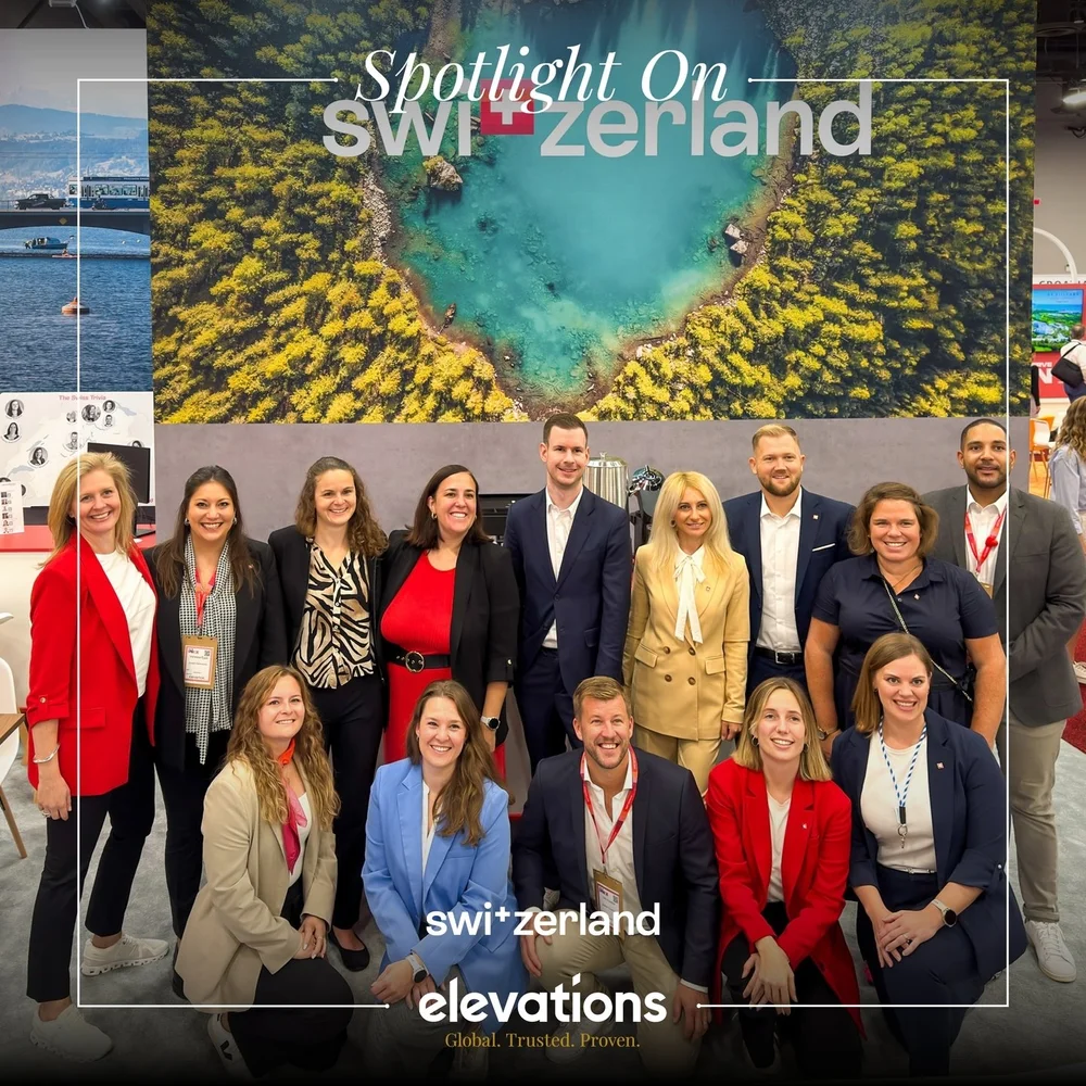 Shining the #spotlight 🔦 on a new stand build for us! The wonderful, bold and vibrant @meetingswitzerland stand.🇨🇭

This sleek and modern design offers a wonderful environment to engage with others and take meetings in the open meeting spaces. Ano