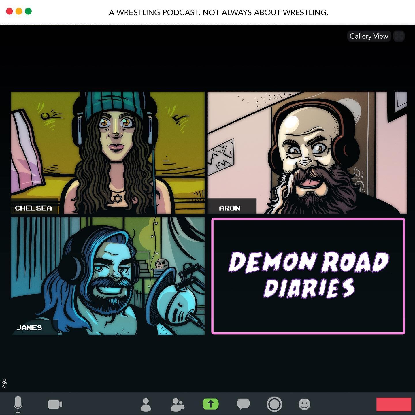 A little Demon Road Diaries ZOOM EDITION. @demonroaddiaries 
.
.
.
#thezigzone #wrestlingpodcast #zoomingwiththehomies