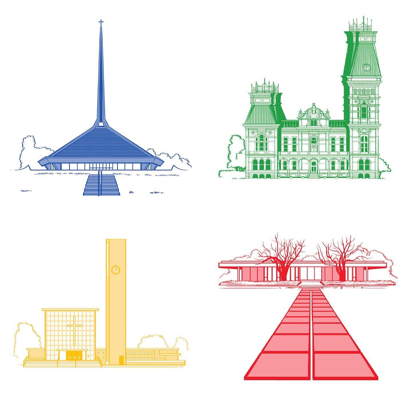 Artitecture Columbus

In honor of Columbus&rsquo; bicentennial, I&rsquo;d like to share the last of my architecture of Columbus. 

This was made as a repeated print design for some apparel. If you are interested Ted check my link for my shop! 
.
.
.
