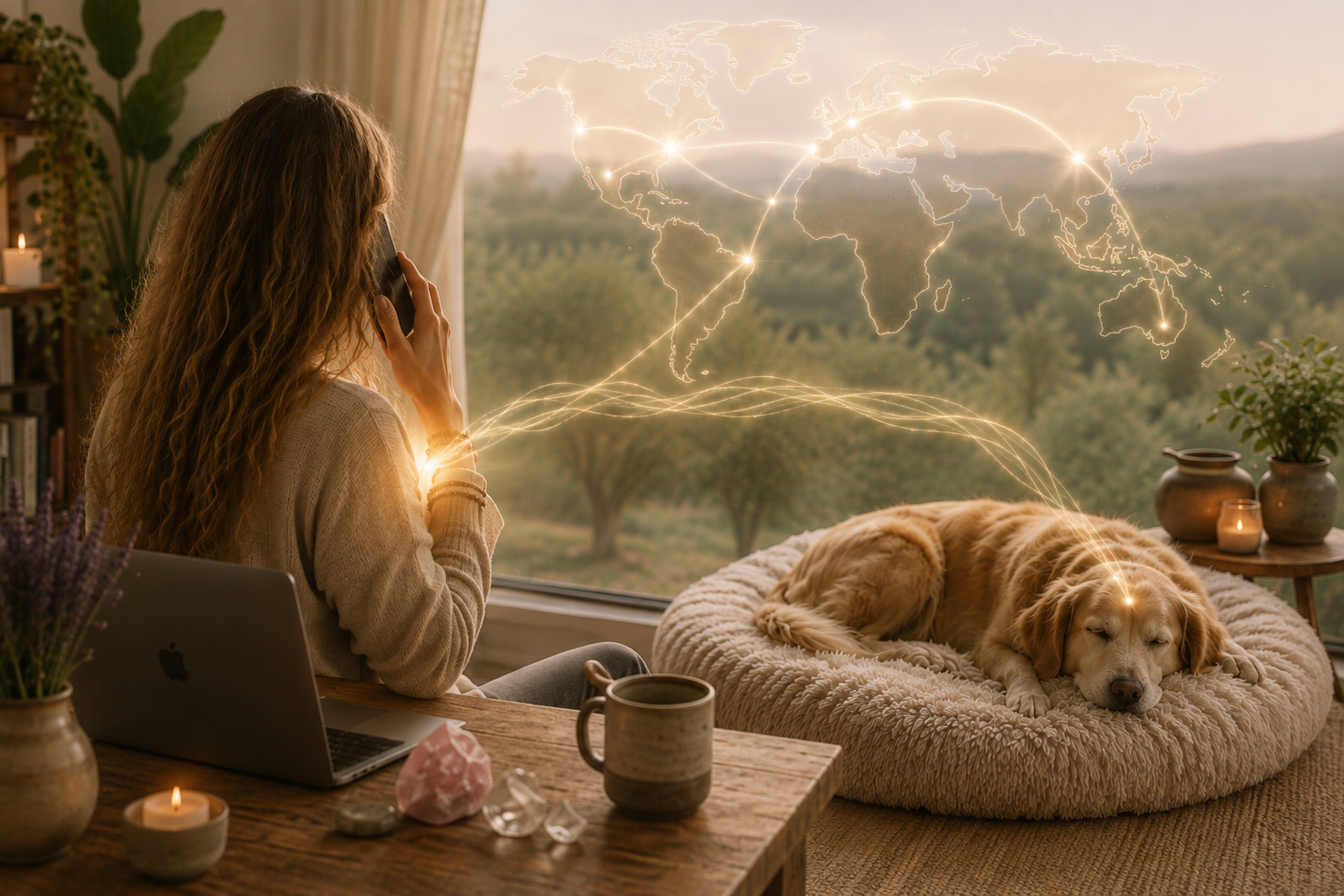 Distance Animal Reiki offered worldwide while animals remain in their familiar environment