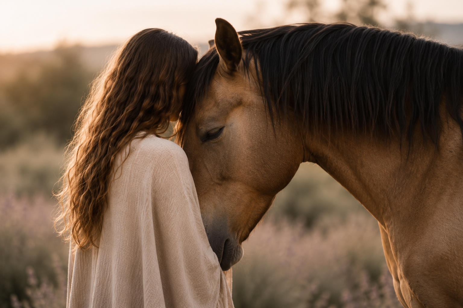 Trust Technique® practitioner working with horse in Wellington Florida