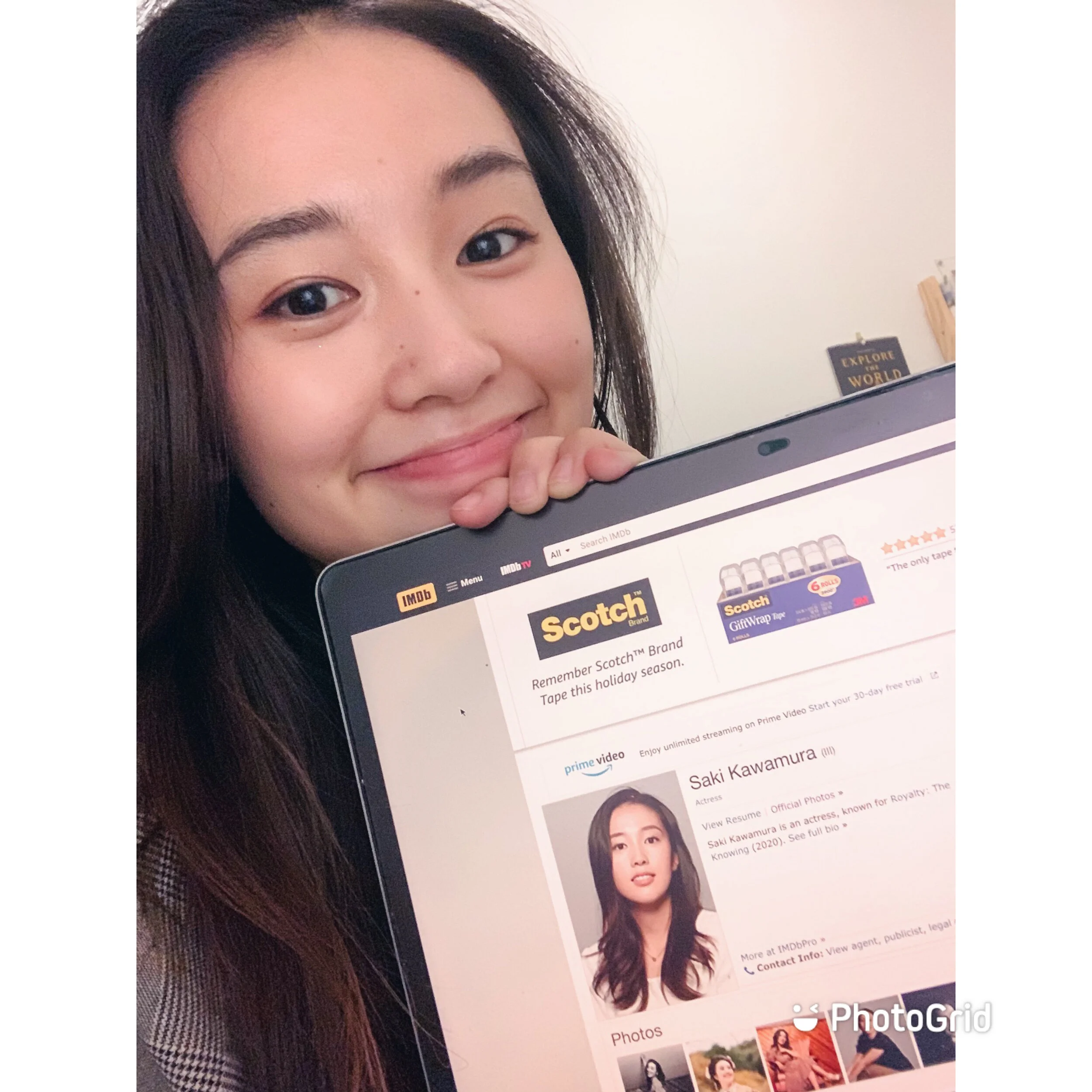 Saki’s page is open on IMDb! 