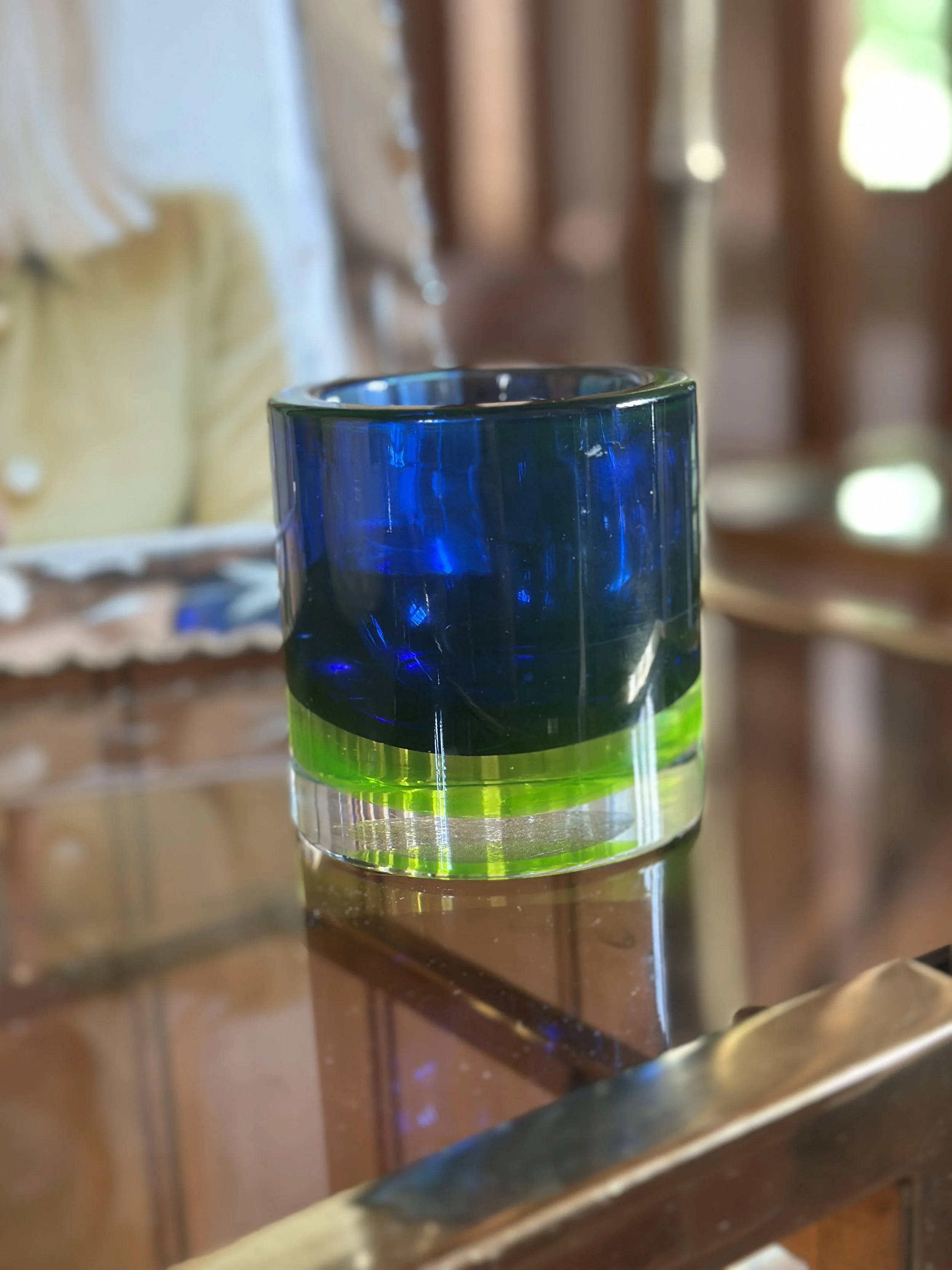 1960's glass mini vase