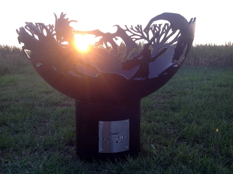 Woodland mythical style fire bowl