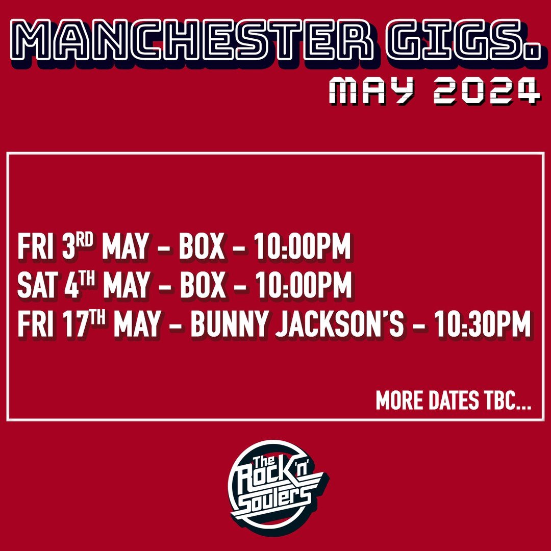 May is a super busy month for us with lots of awesome weddings but we've still managed to squeeze in a handful of gigs around town.
See you there! xx