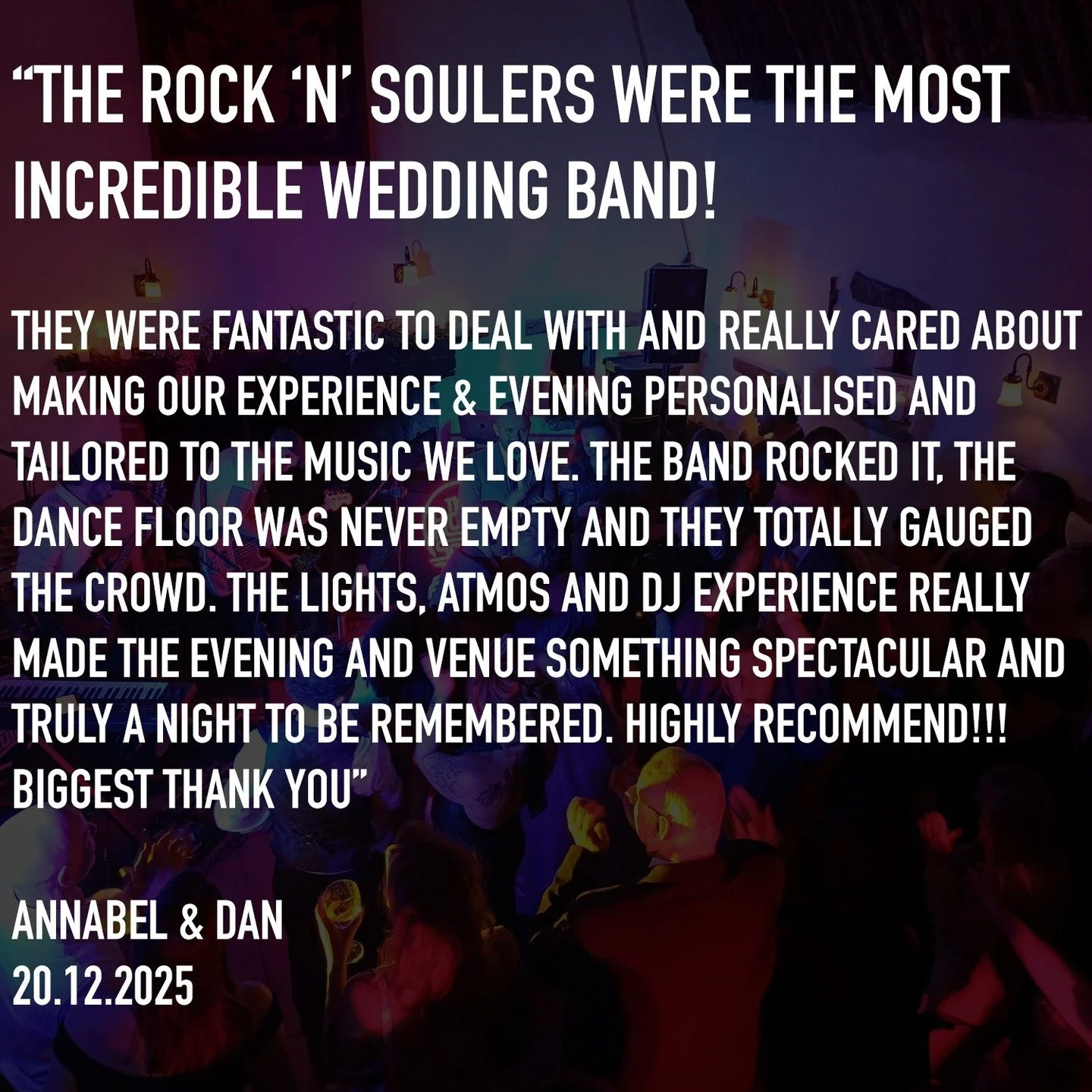 Thanks so much Annabel &amp; Dan! xx