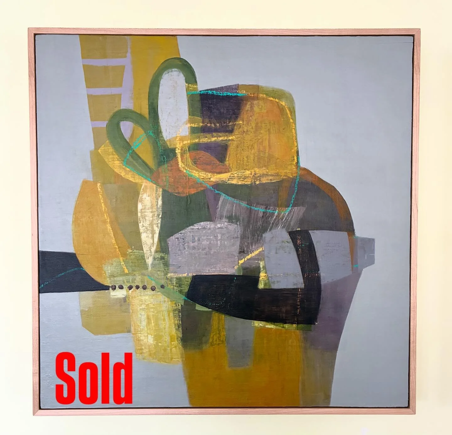 Thank you Studio Gallery SF for the sale of &ldquo;Shaken Not Stirred&rdquo; from the Tiny/Huge Show.  Open today until 6pm. A wonderful gift giving bonanza!
.
.
.#studiogallerysf #tiny/hugeshow#giftgivingseason #abstractartwork #mixedmediaartwork #t