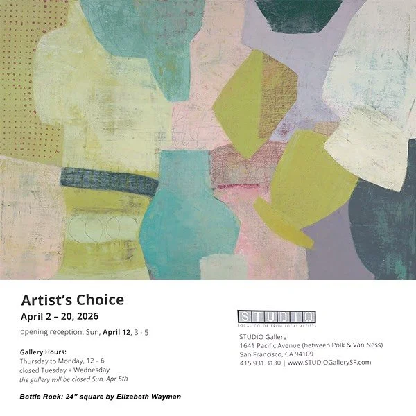 &ldquo;Artists Choice&rdquo; now on view at Studio Gallery and online. 49 artists submitted their choice of work to be exhibited. Please check it out!
.
.
. #@studiogallerysf #mixedmediaartist #abstractartwork #bayareaartist #colorjam