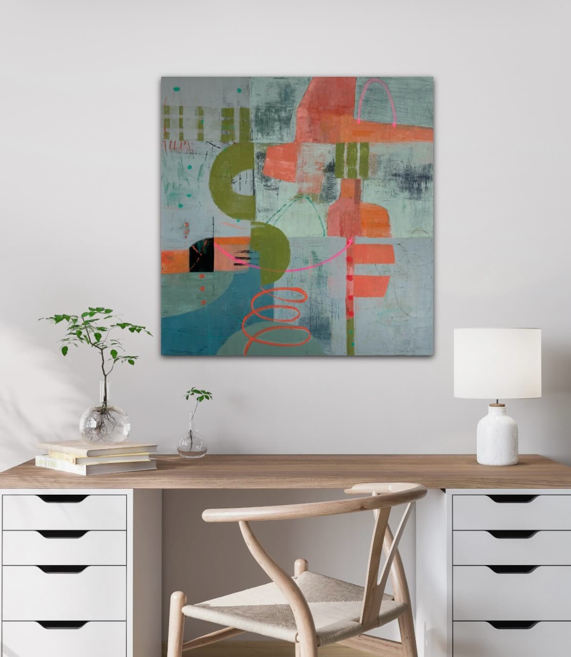 New work on its way to East Bay Open Studios June 6&amp;7. Details in bio next month. 
.
.
#eastbayopenstudios #bayareaartists #studiogallerysf #abstractart #artcurator