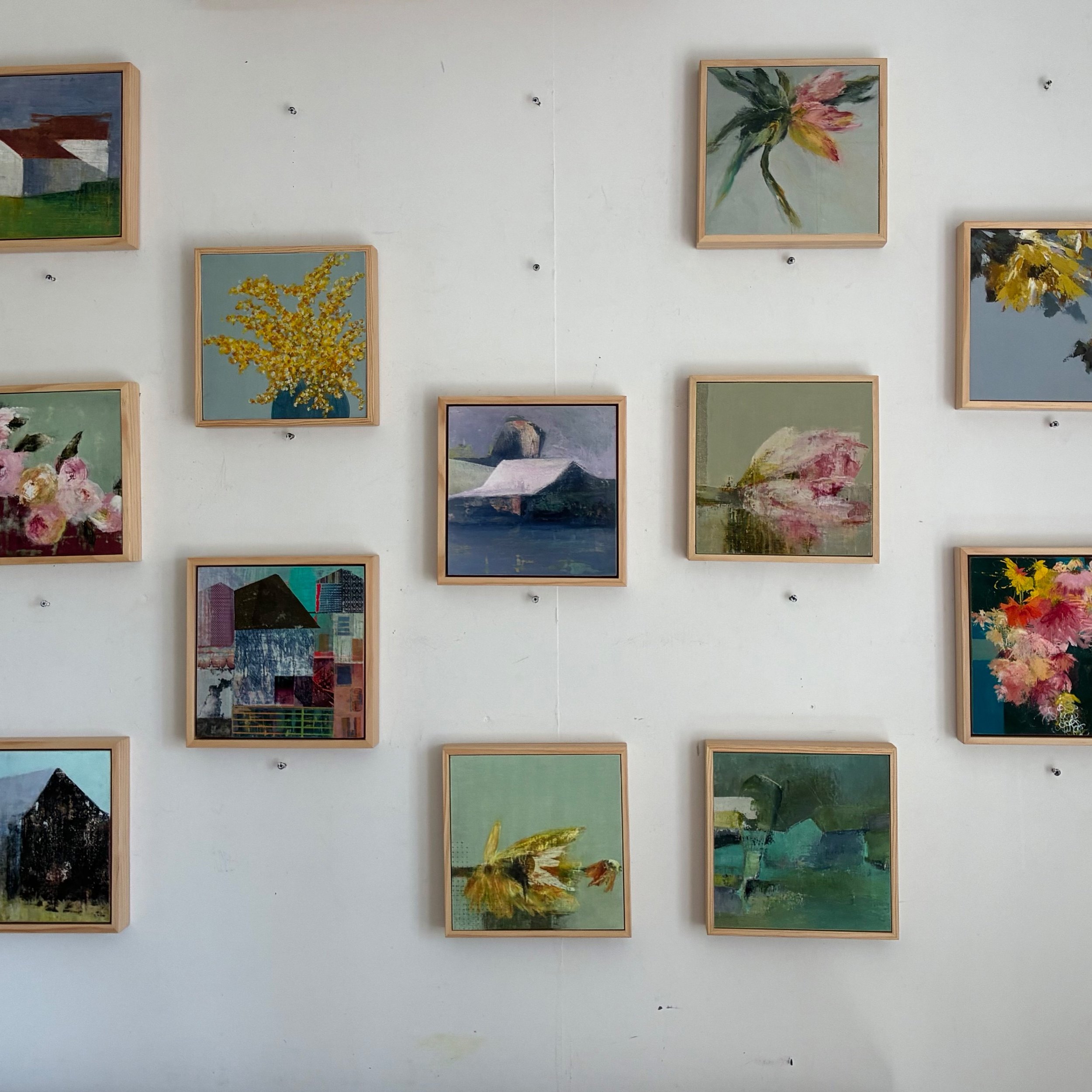 With Open Studios coming this weekend a sneak peak of some of the art for sale. Small 8" framed gicl&eacute;e prints, original works on paper and lots of new botanical and abstract paintings. Hope to see you there! This coming Saturday and Sunda