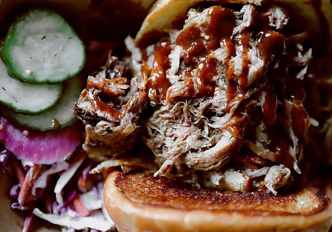 &ldquo;BBQ: On a whim one night, I stopped by a local favorite @chuckshopshopgw and grabbed my some BBQ @woodshopbbq. Now I&rsquo;m a brisket girl for life, but this pulled pork sandwich was calling my name. You better believe I also got the mac n ch