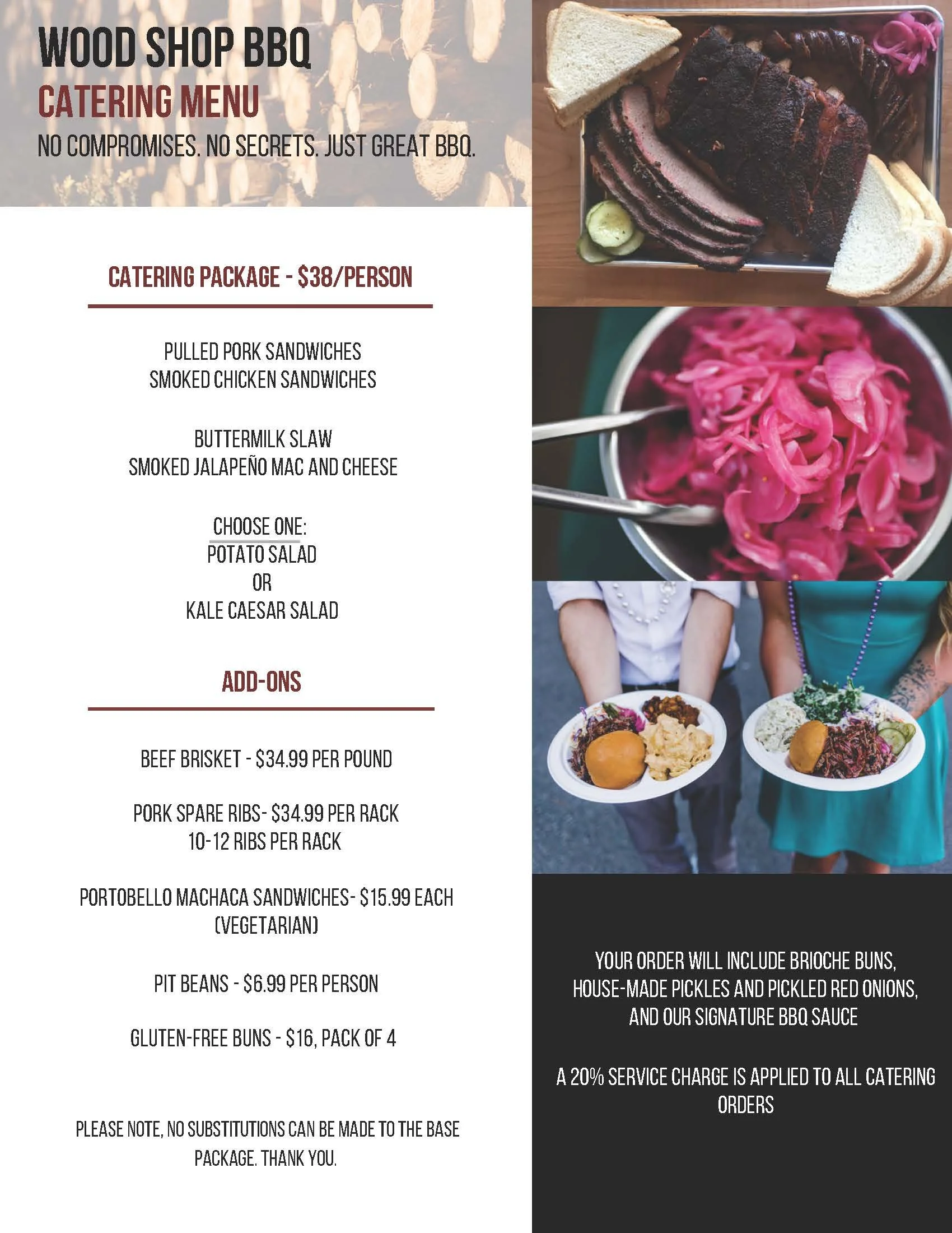 Catering Menu — Wood Shop BBQ