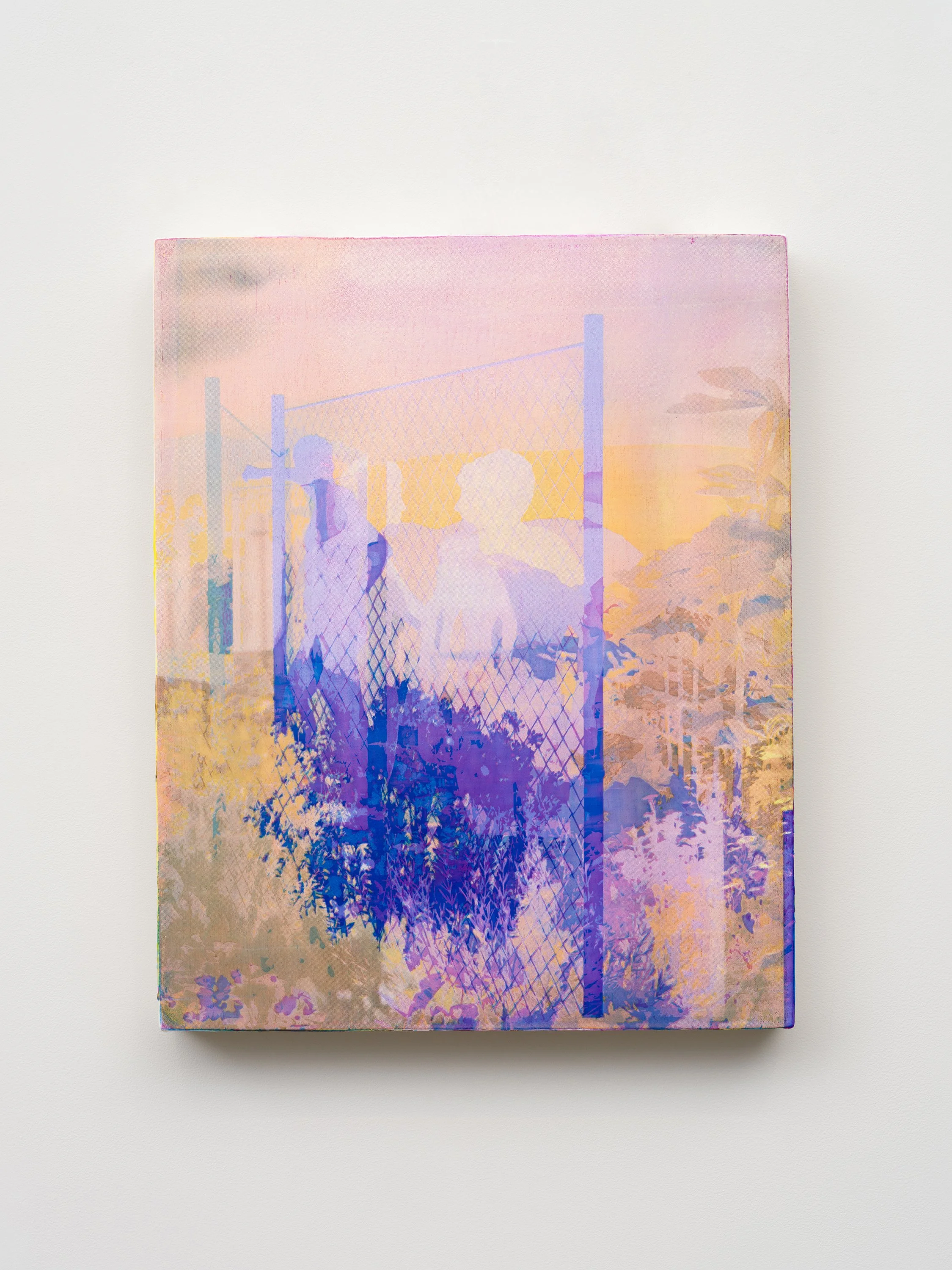 “Flash,” 2026. Acrylic on canvas-wrapped panel, 20" x 16" x 1 5⁄8"