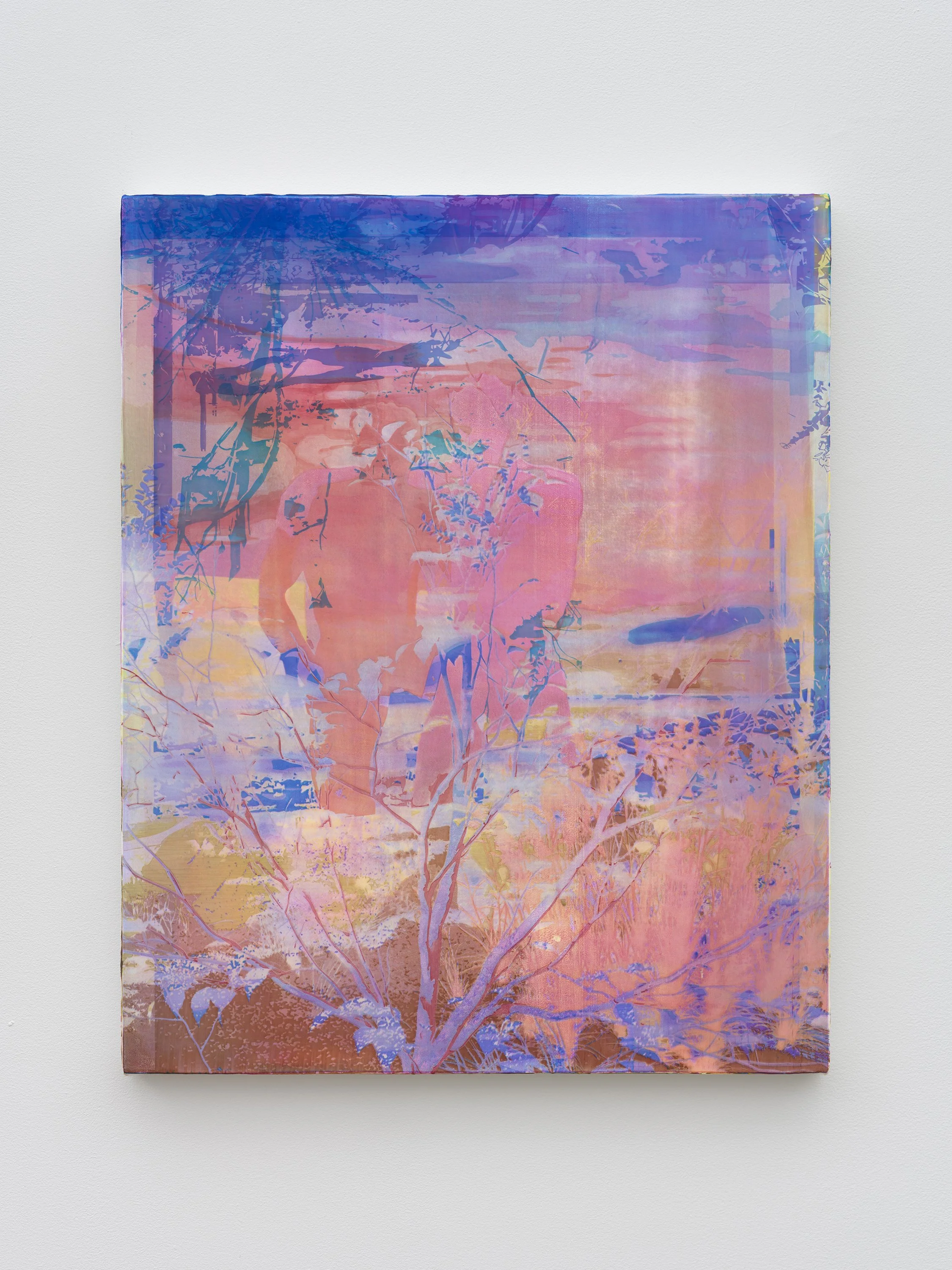 “You and you,” 2026. Acrylic on canvas-wrapped panel, 30" x 24" x 1 3⁄4" 