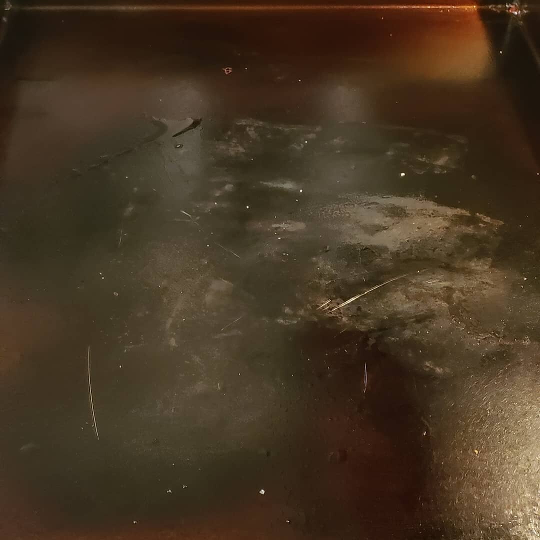 Post bacon and fried egg cook surface. Virtually non stick and will keep getting better with every cook.
