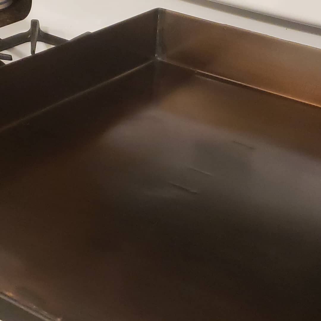 The new stove top griddle from the Griddlemastee arrived today! 1st cook this weekend.