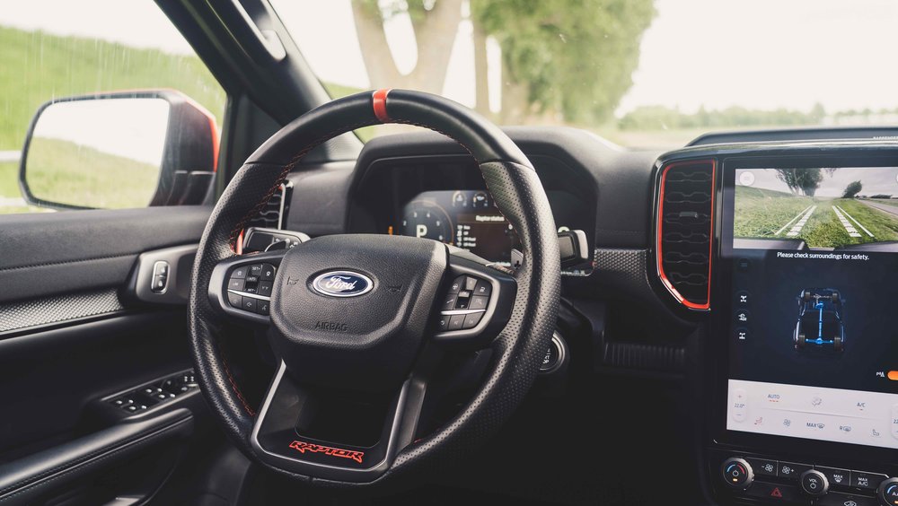 Ford Ranger Raptor interior steering wheel