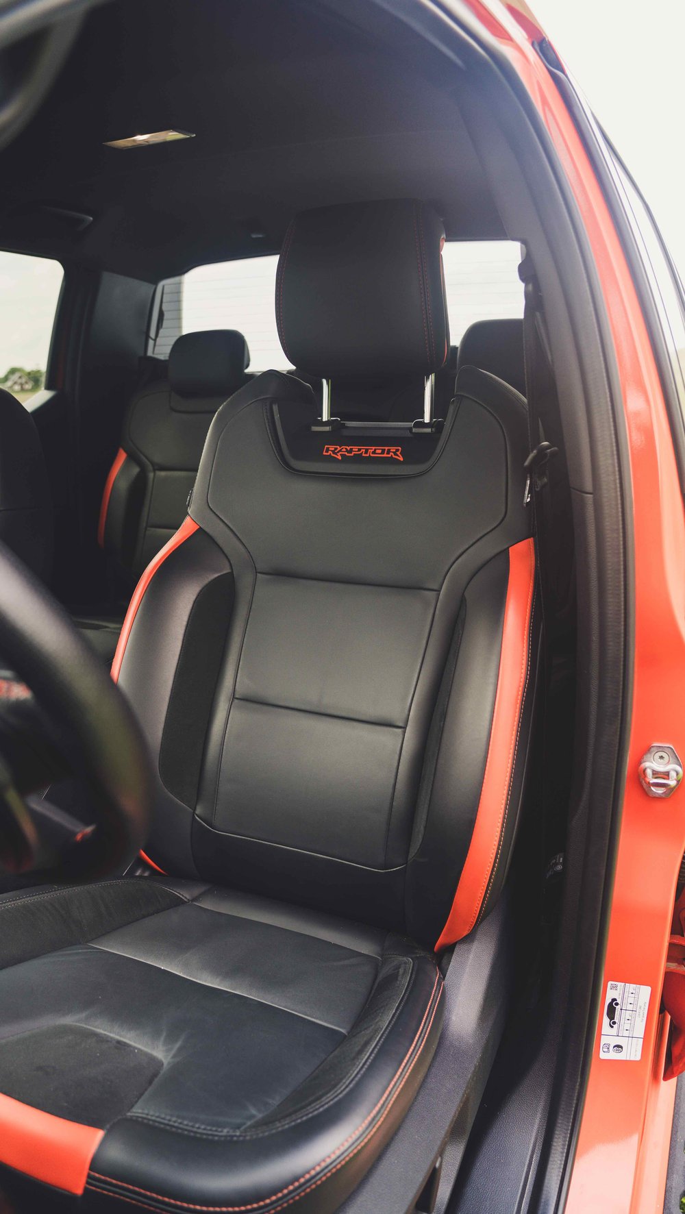 Ford Ranger Raptor interior seat