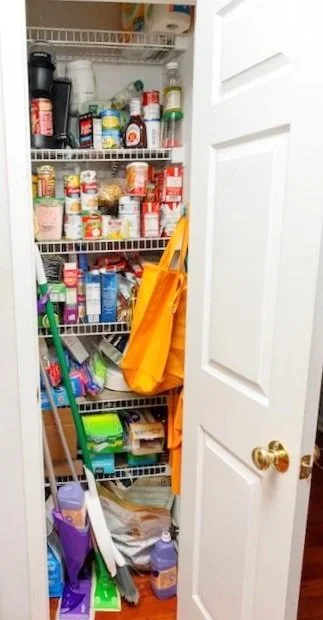 Before - narrow pantry