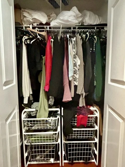 Before - Moved this closet to a renovation of the neglected closet in the next image