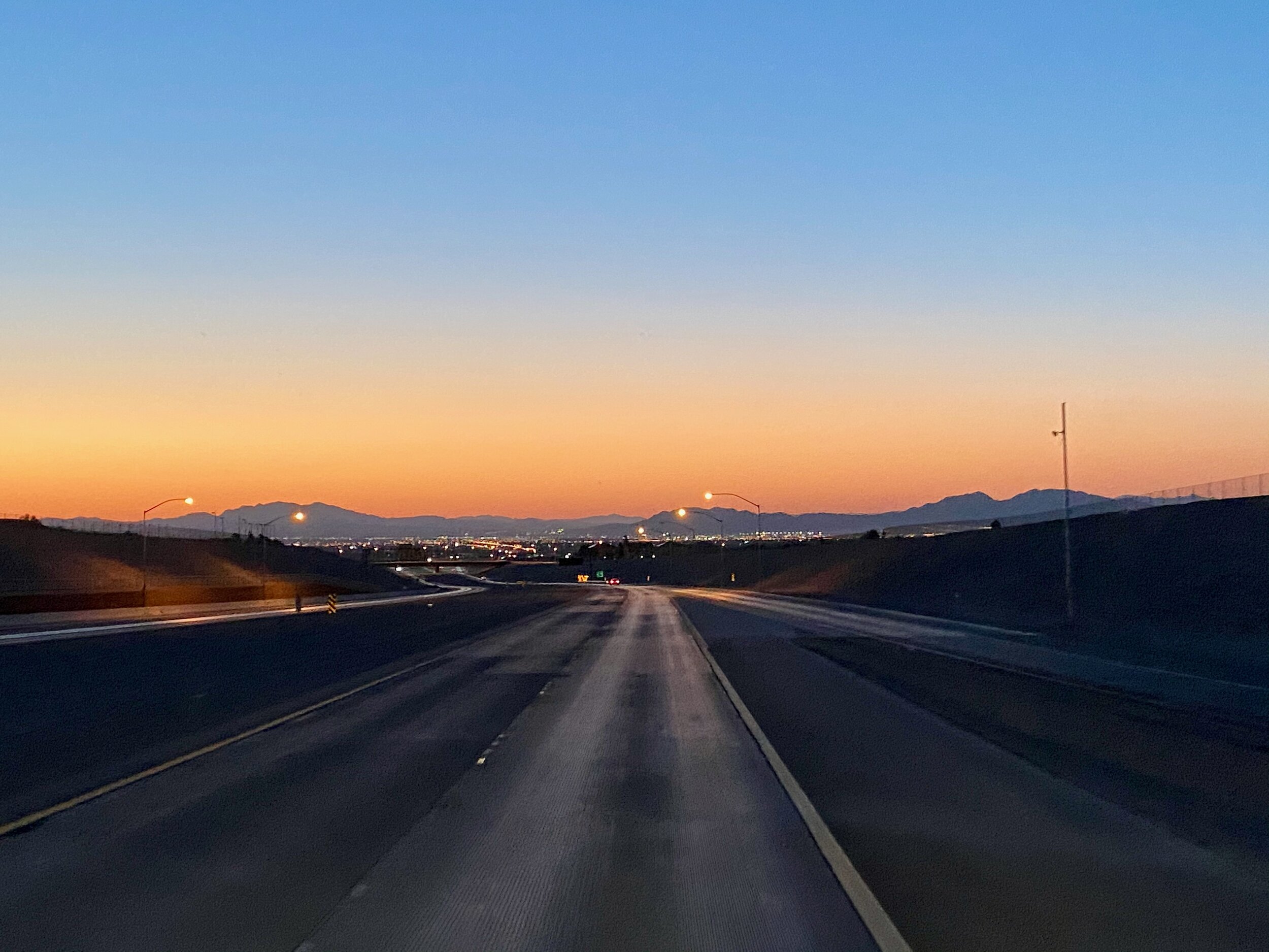 Sunrise departure…
