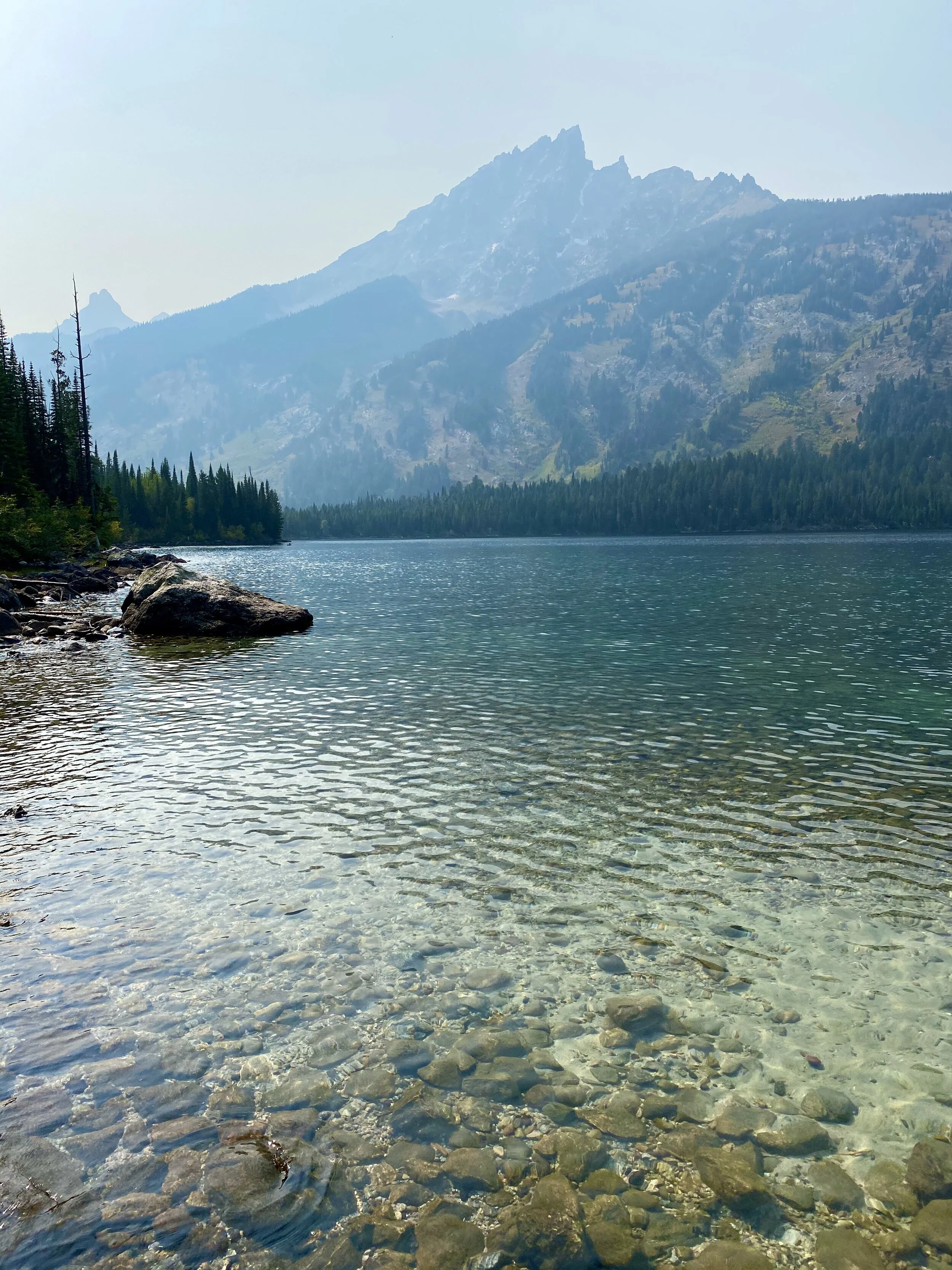 Hiking around Jenny Lake.