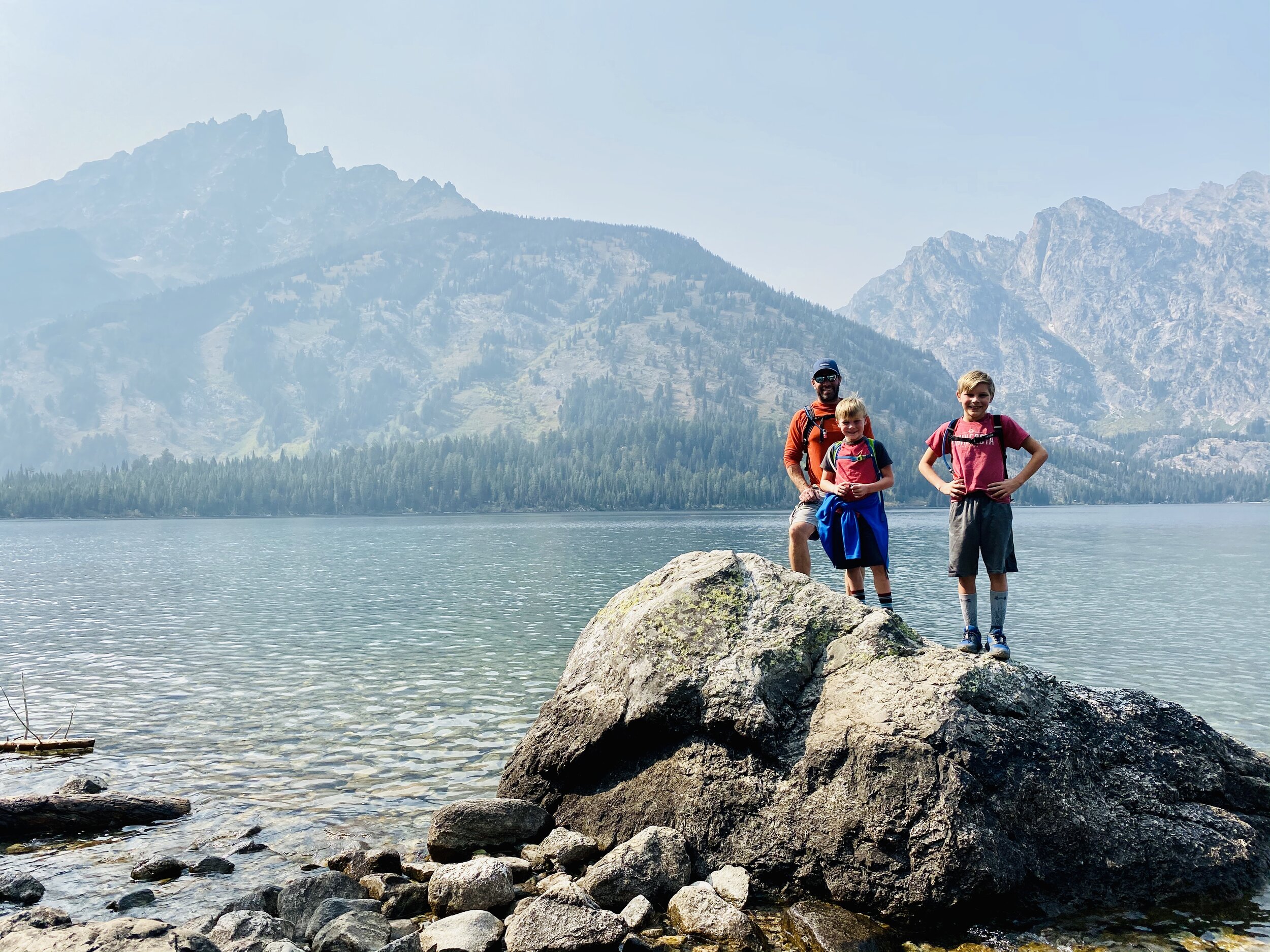 Hiking around Jenny Lake.
