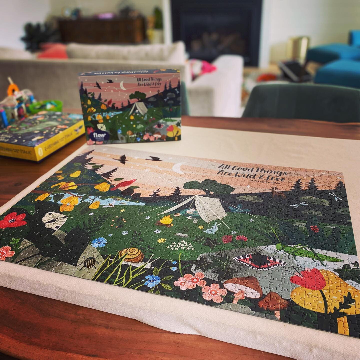 🧩This is how I spent my entire Monday morning. 🧩 

Are there ONE MILLION other things I &ldquo;should&rdquo; have been doing? 
100% Yes.

Do I feel any guilt about my choice? 
100% No.

Just your daily reminder that self-care is not a luxury. Slowi