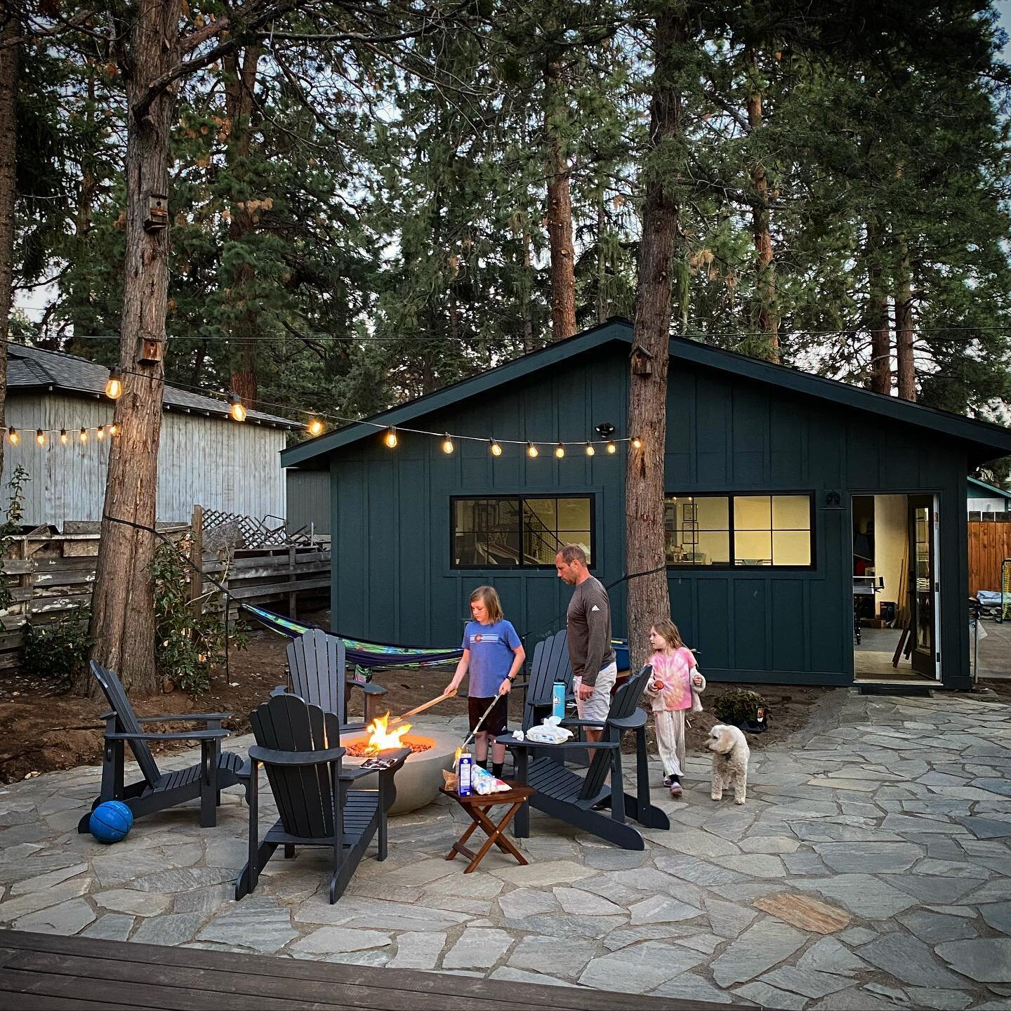 You can take the Starks out of the campground&hellip; but they&rsquo;ll just build one in their back yard. 😁

Still a big work in progress, but pretty stoked to have this piece up and running! 🔥🌲💡
