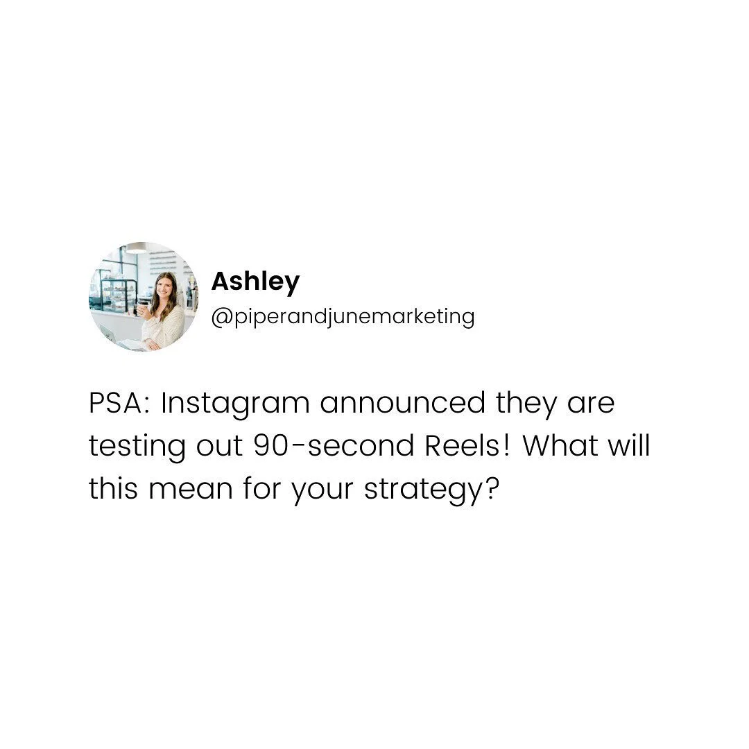 Testing, Testing, 1,2,3. 📢 

You may have noticed an option in your Reels section for a 90-second video! Congrats to you! Not everyone has this feature and may never will 🤔 

Right now, Instagram is simply testing this feature. You know, to keep up