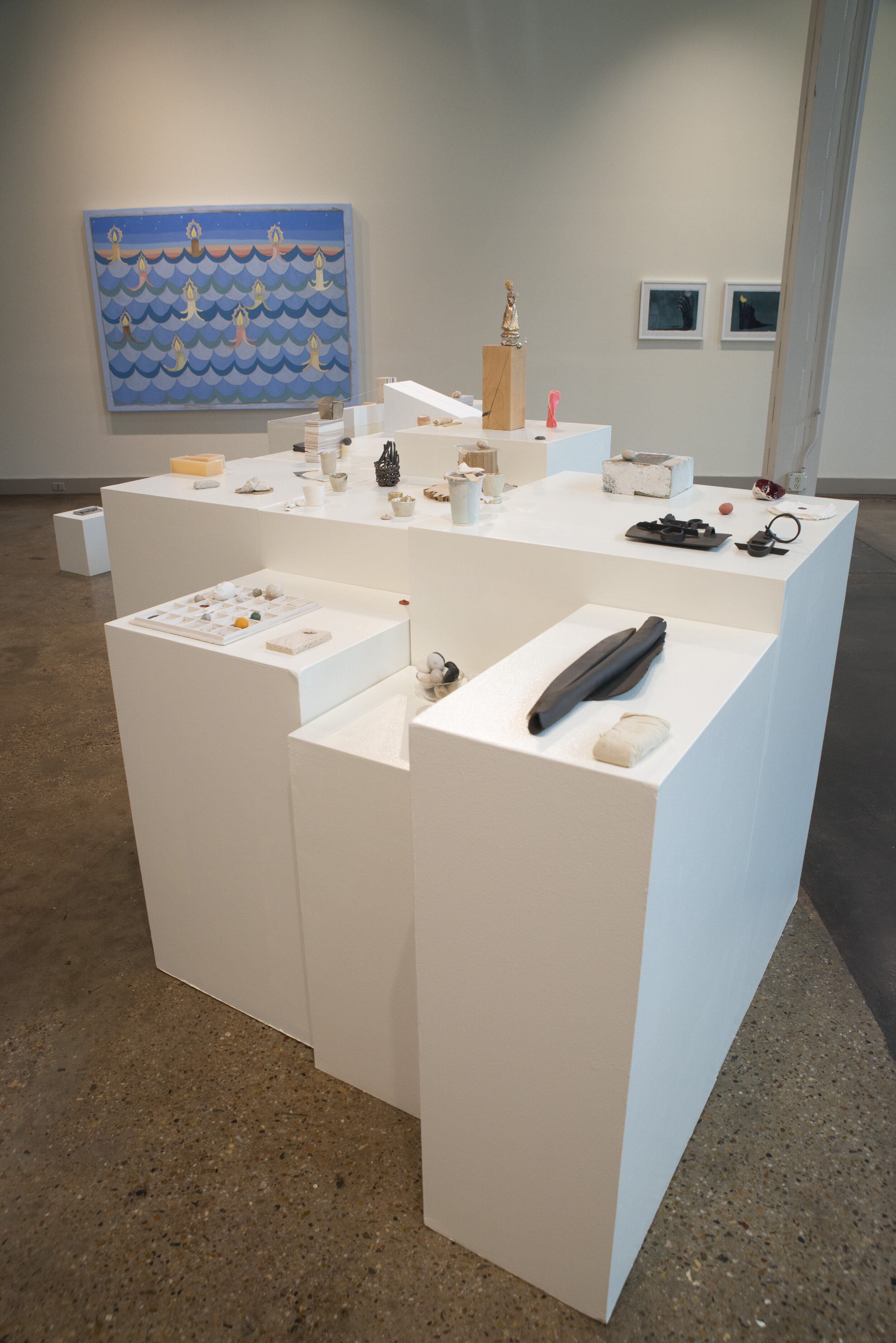  installation view David Onri Anderson, Keiko Narahashi, Barb Smith 