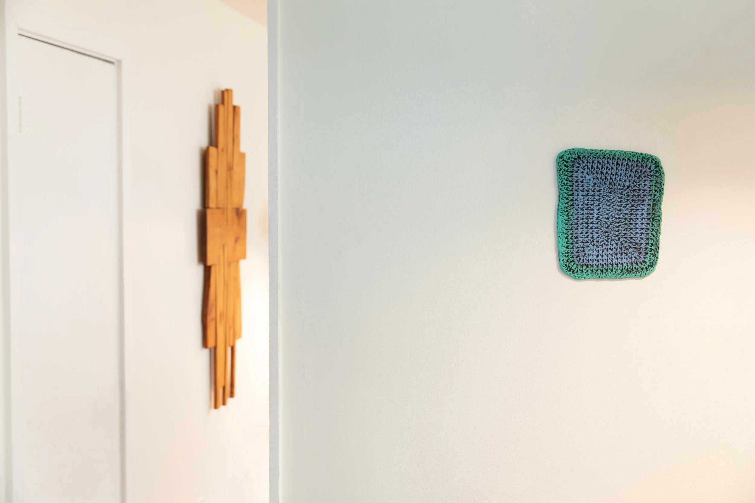  Mildred Thompson and Michelle Grabner  Michelle Grabner  Untitled,  2025  oil painted bronze, 9 x 7.5 x .25 in. Courtesy of the Artist 