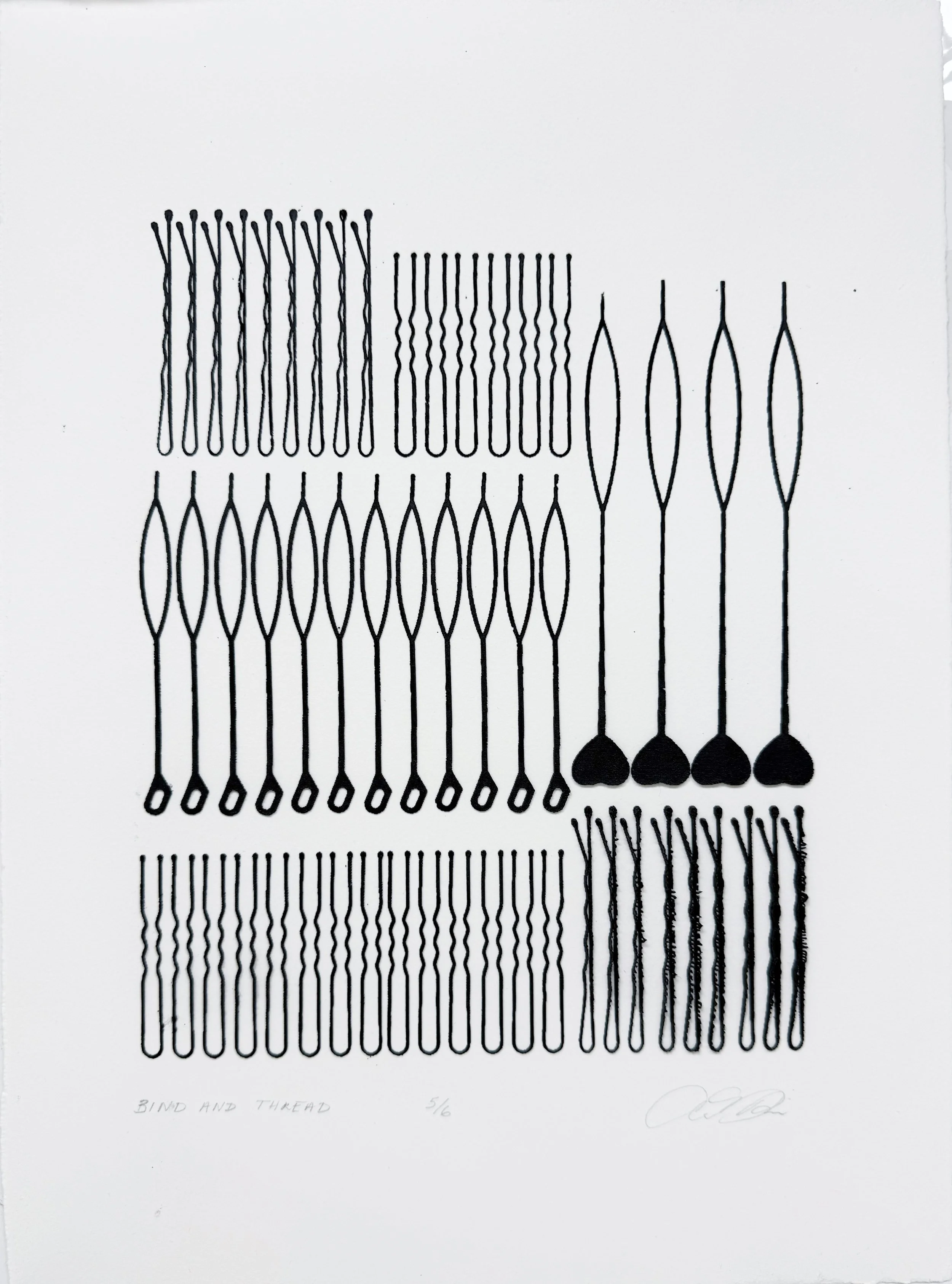  Althea Murphy-Price  Bind and Thread,  2026 Dimensional&nbsp;Screen Print 15 x 11 in Courtesy of the Artist 