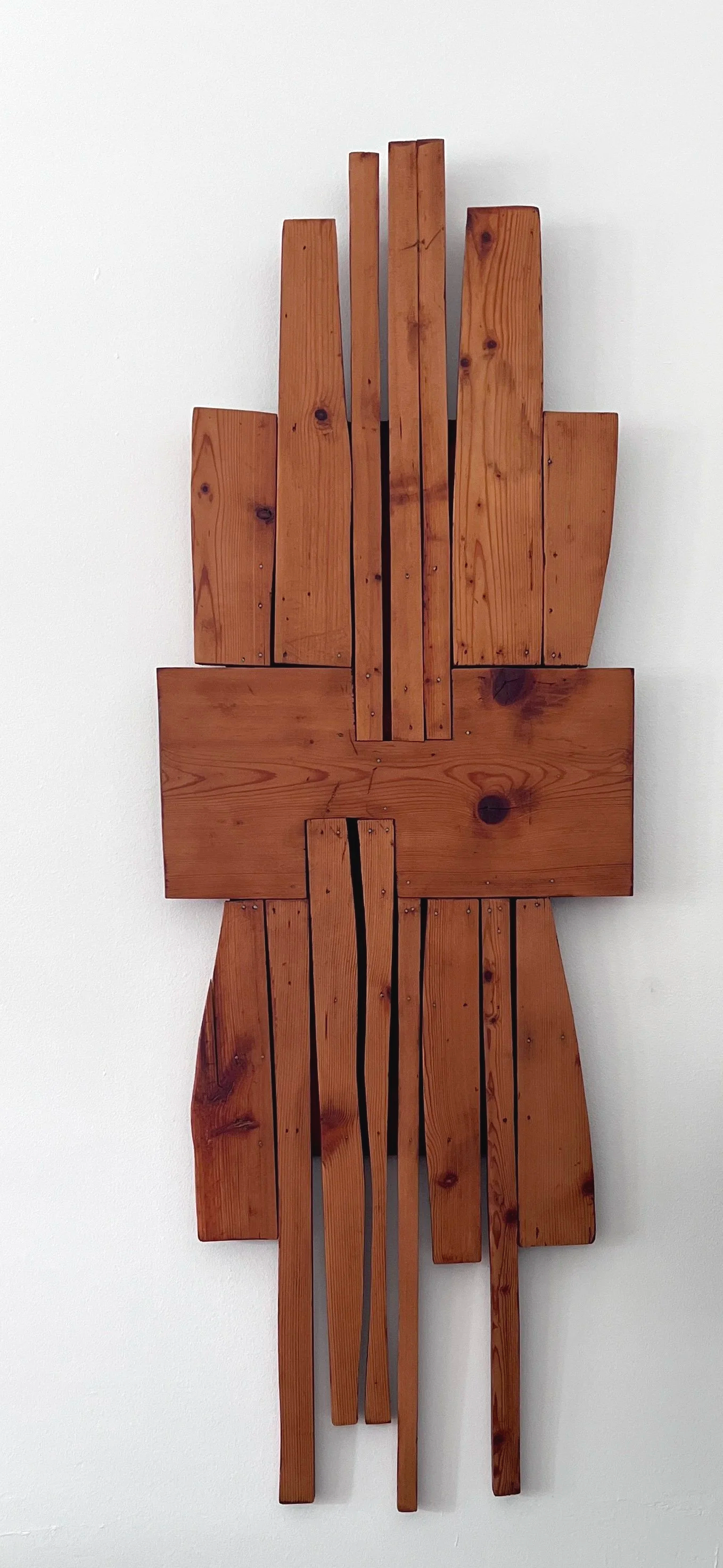  Mildred Thompson&nbsp;&nbsp;&nbsp;&nbsp;   Untitled , 1975&nbsp;  Wood 53.5 x 18.75 x 1.75 in Collection of the Mildred Thompson Estate 