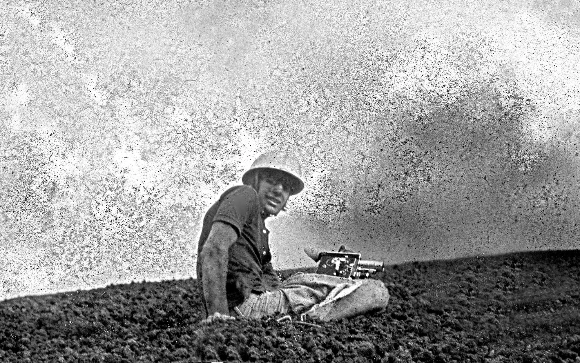PB approaching top of volcanoe Ncaragua minutes before exposion 1970.jpg
