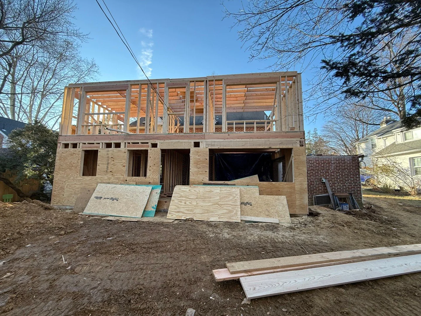 One week can really make a difference!

Wrapping up a chilly week in Wynnwood, PA working on this two story addition for our wonderful clients. We look forward to the progress as we continue on this beautiful home.