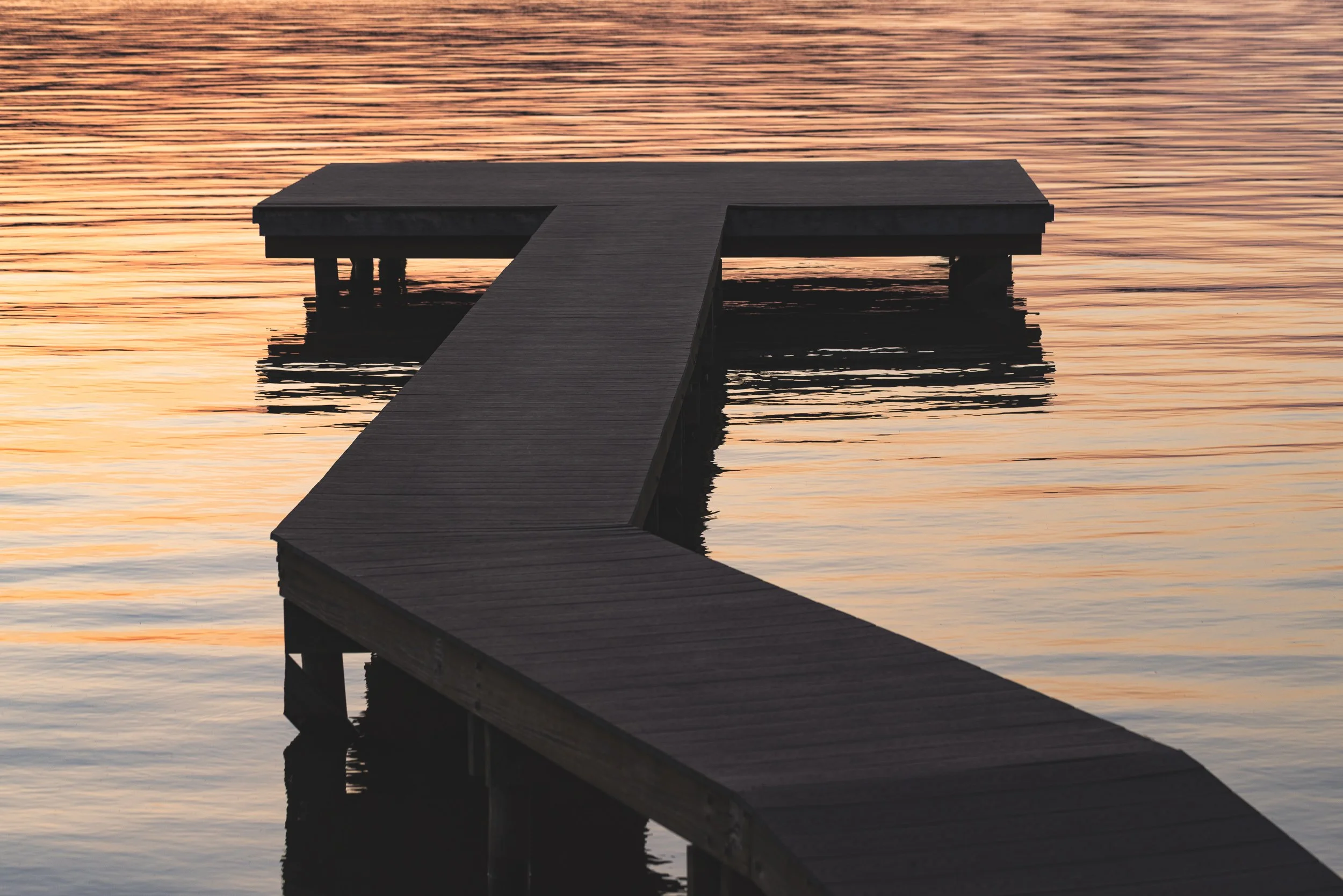 Pier at Sunset on Lake Cherokee   2506-0003