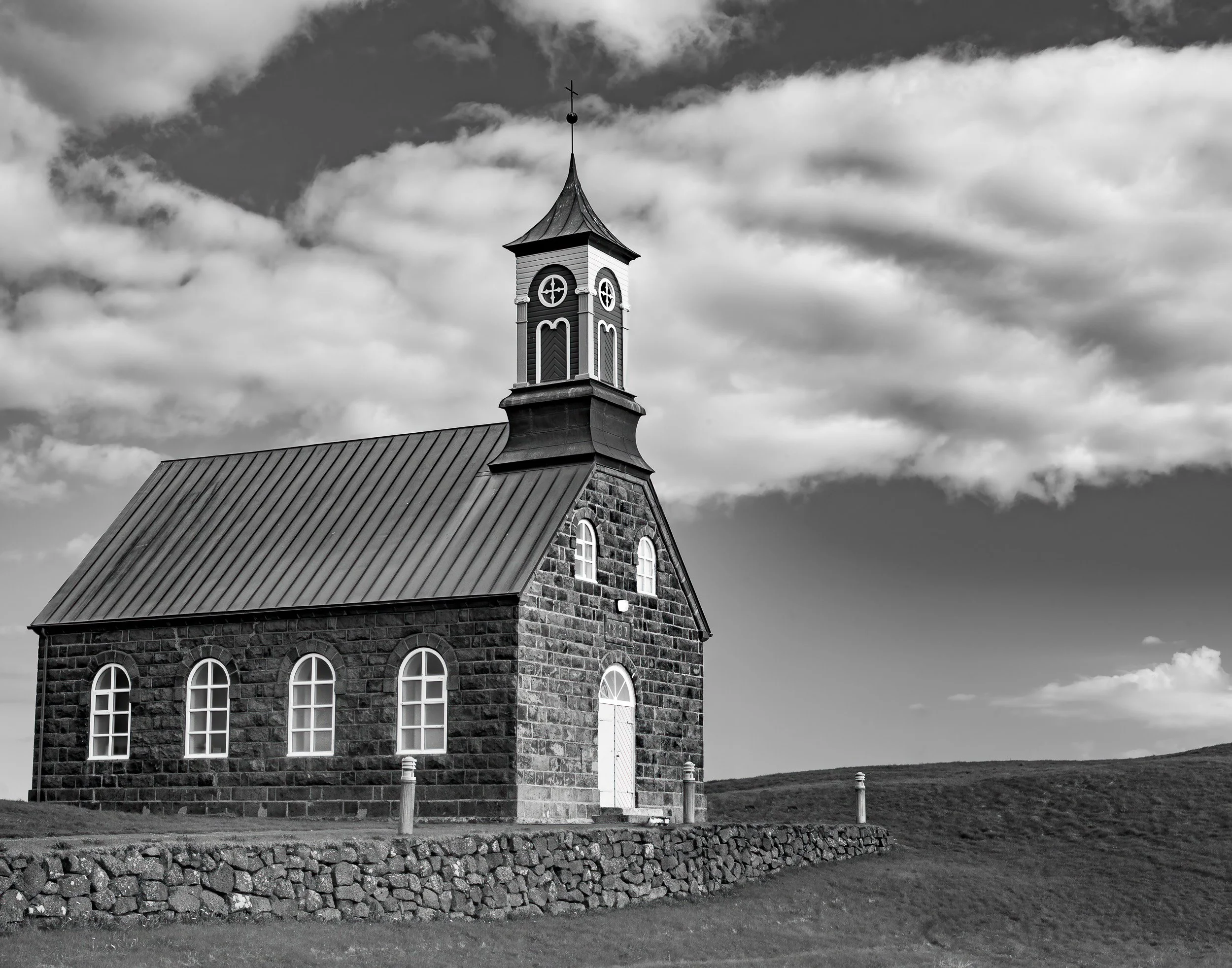 Church in Iceland in Black&White   K05-0419