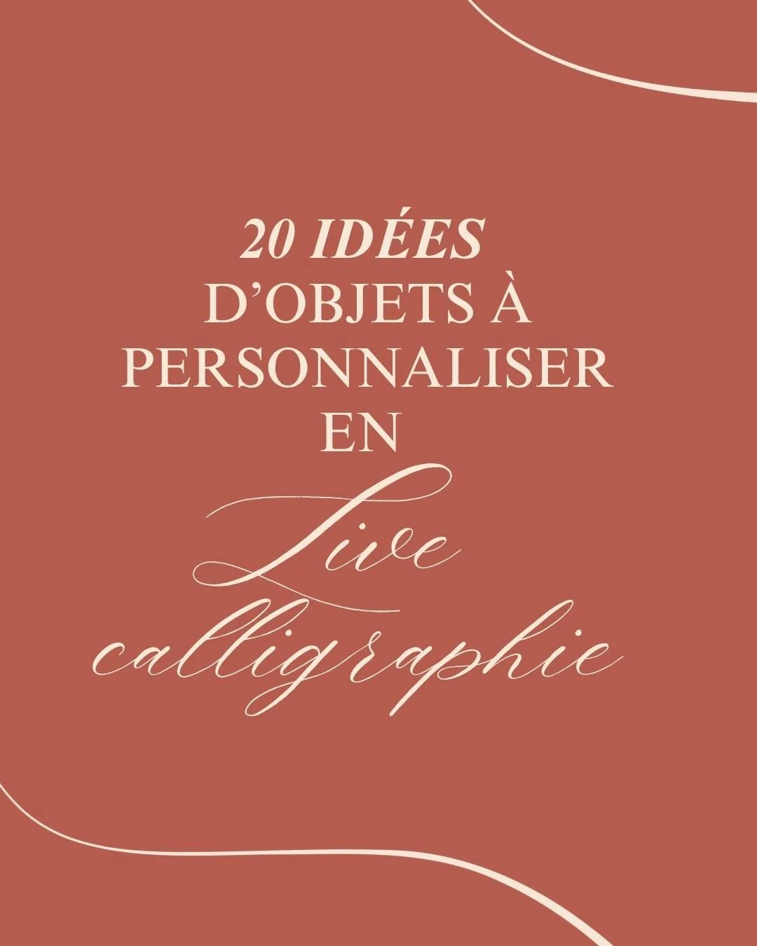 Live calligraphie : 20 idées de cadeaux à personnaliser en direct ?