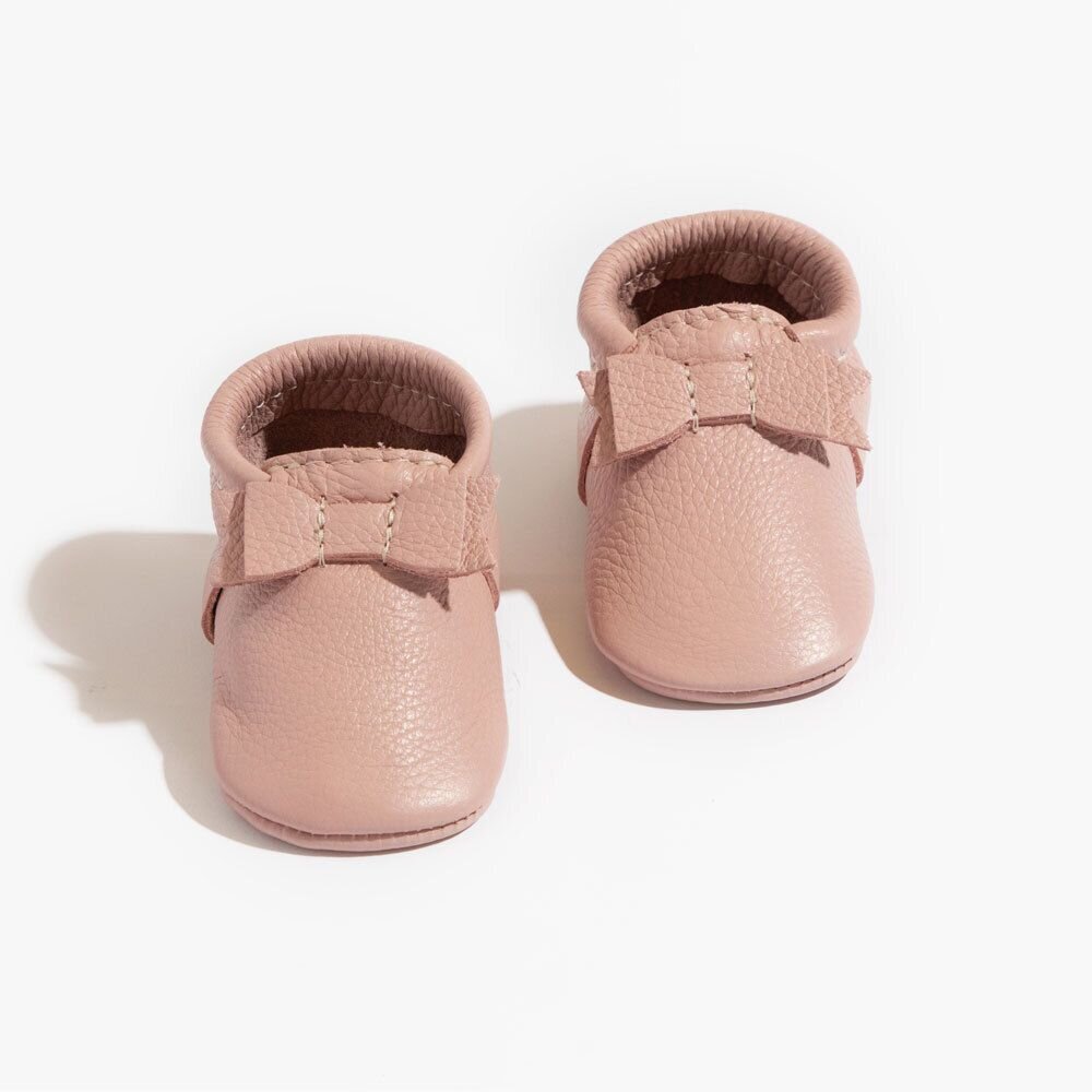 Blush Bow Moccasins