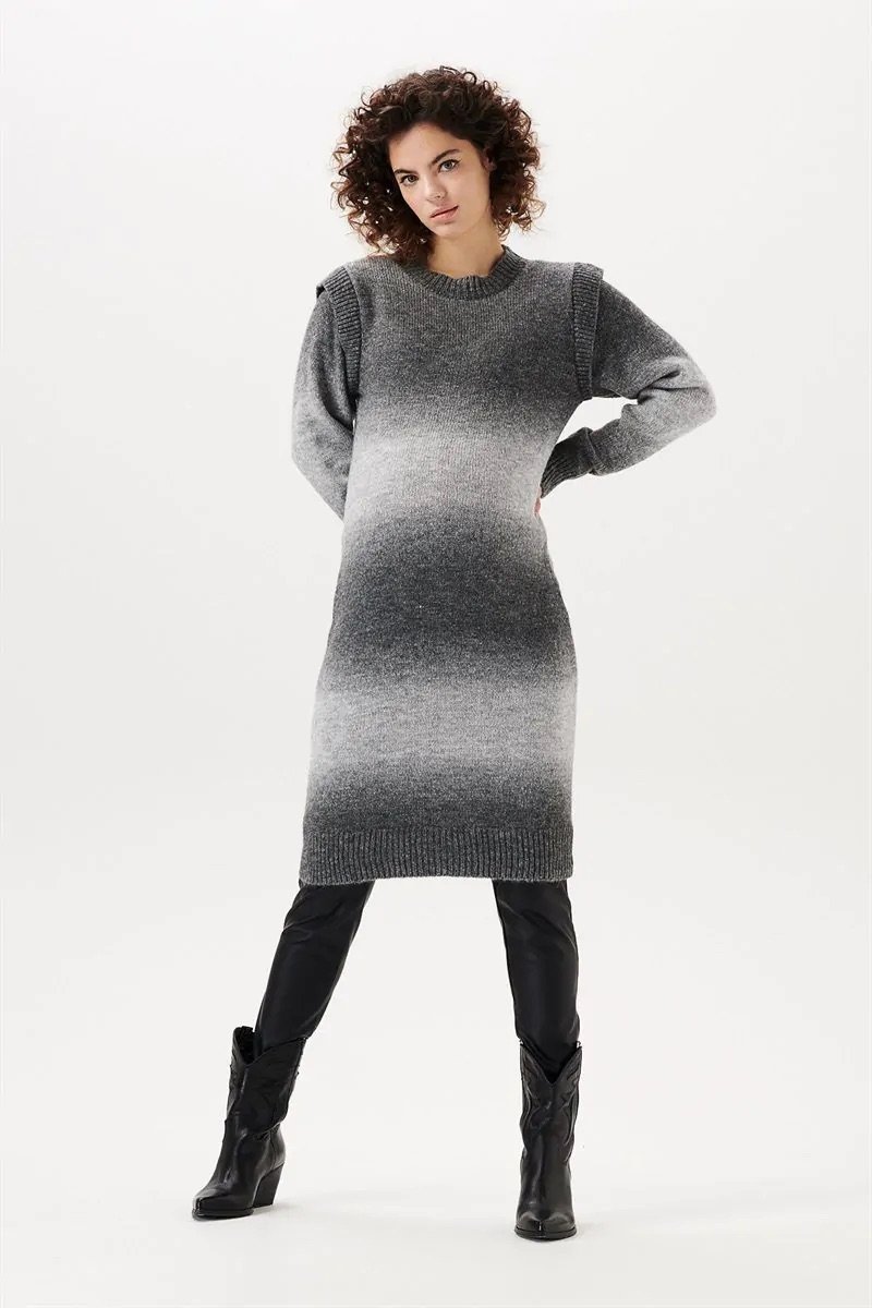 Grey Dover Long Sleeve Puff Sweater.jpeg