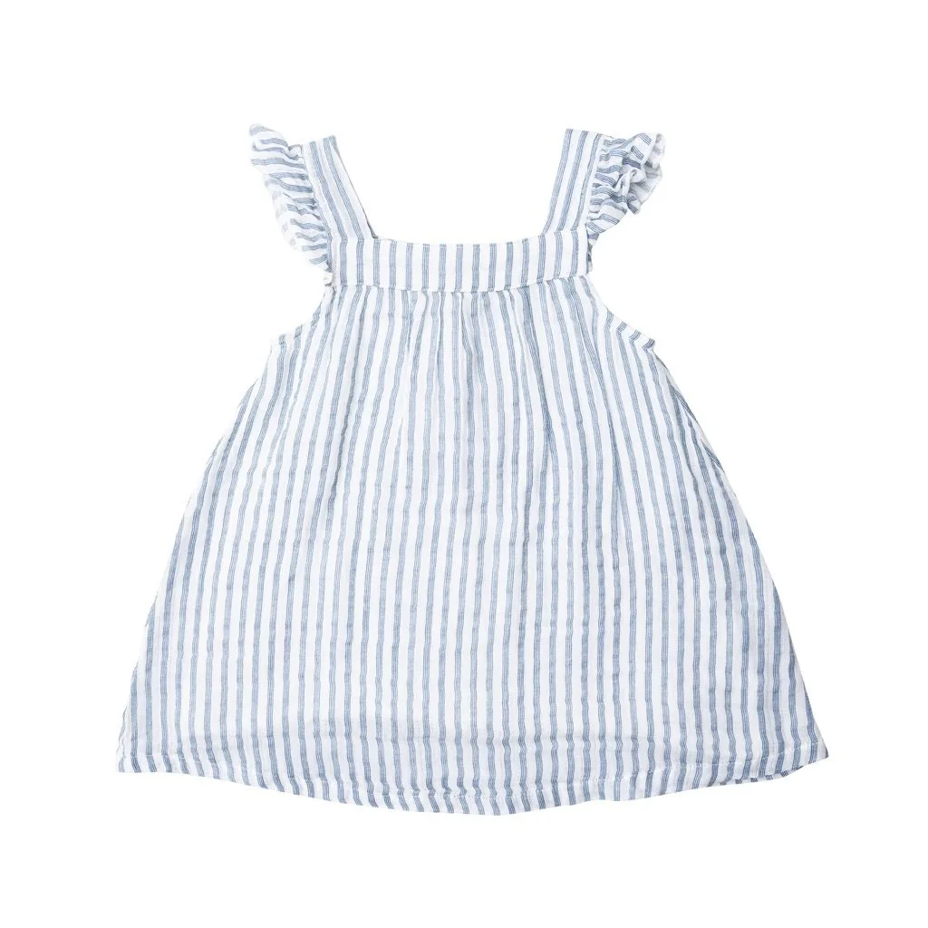 Blue Nautical Stripe Sundress Kickin' Blue Nautical Stripe Sundress Kickin'
