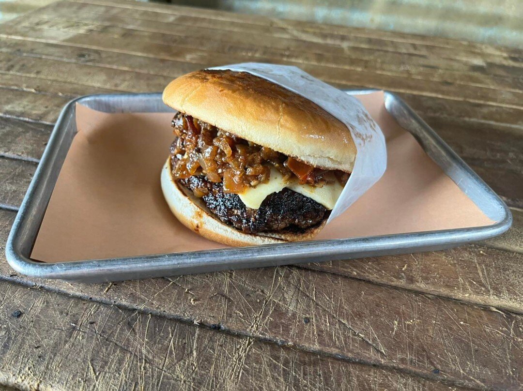 Introducing our newest burger: the Bacon Jam Burger!

Our signature 1/2 pound patty smothered with two pieces of American cheese, homemade bacon jam, with a smoky garlic aioli.

#burgers #easttexas #cedarcreeklaketx #cedarcreeklake #cedarcreek #burge